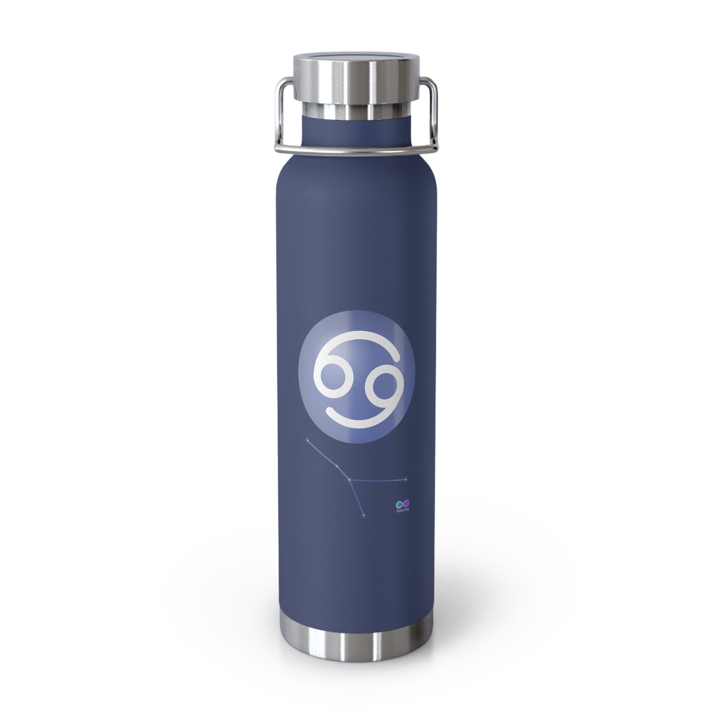 Cancer Zodiac Stainless Steel Water Bottle — 22oz Insulated Travel Flask