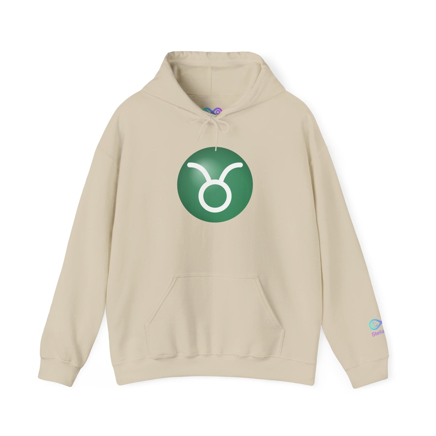 Unisex Taurus Zodiac Hoodie —  Astrology Glyph Sweatshirt