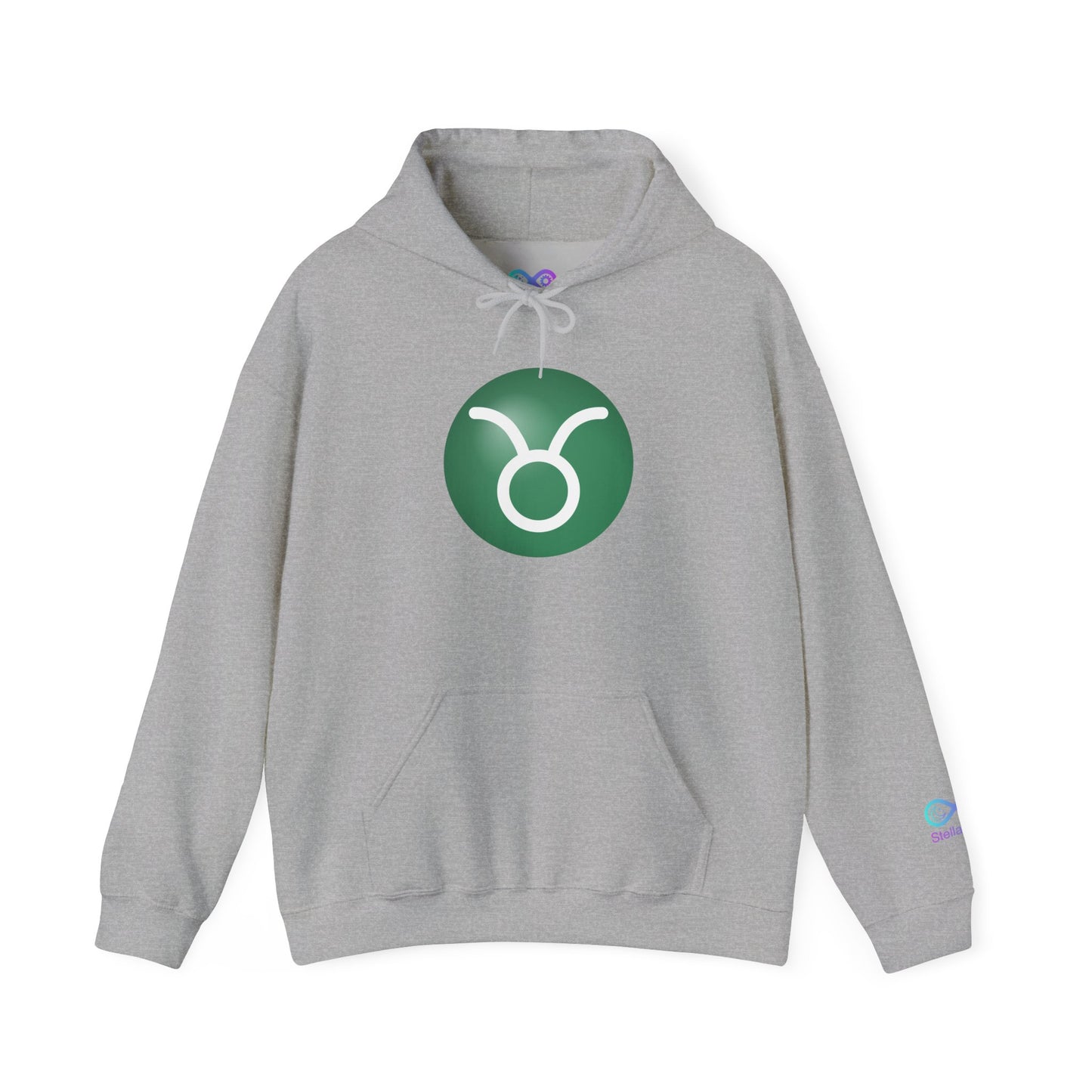Unisex Taurus Zodiac Hoodie —  Astrology Glyph Sweatshirt