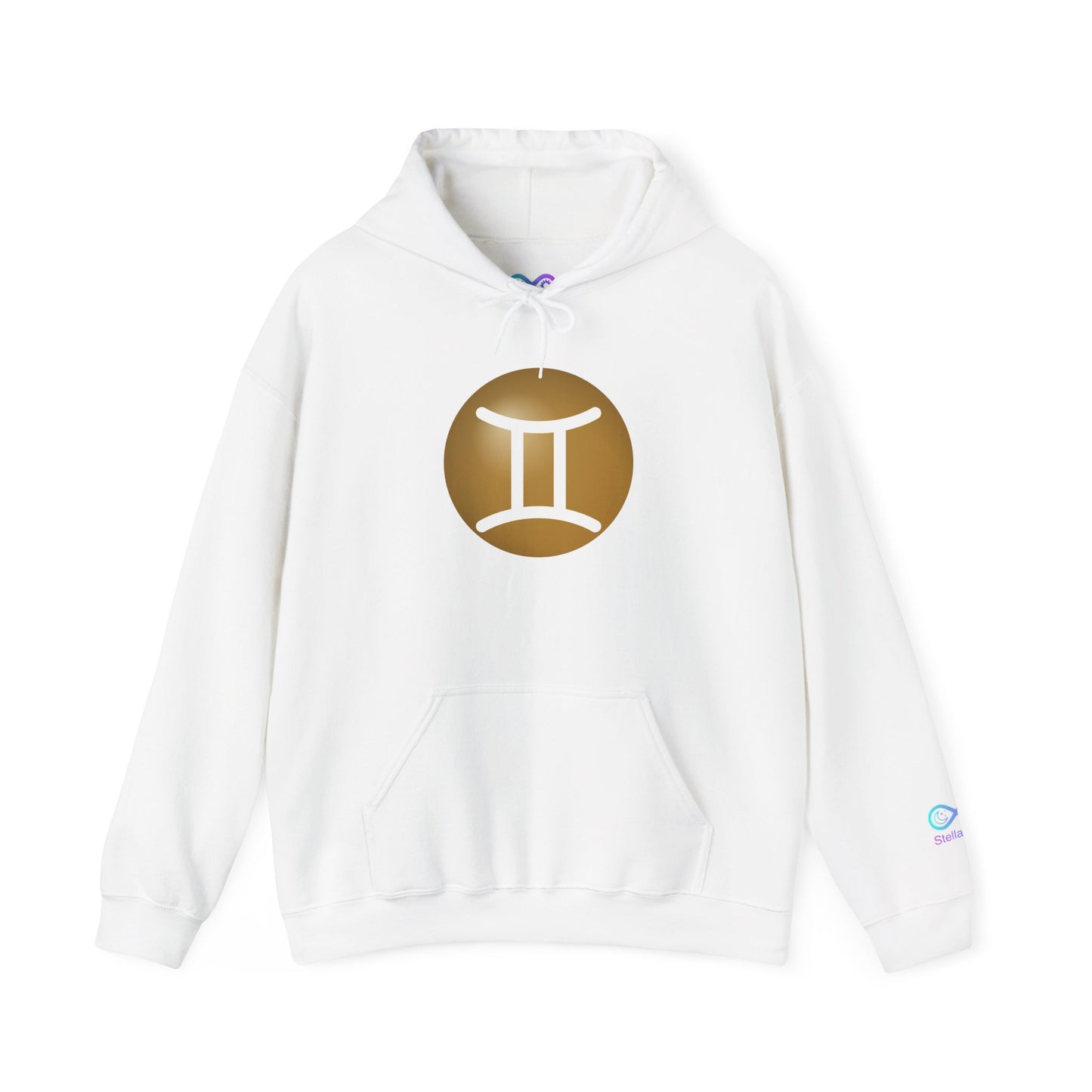 Unisex Gemini Zodiac Hoodie — Astrology Symbol Sweatshirt