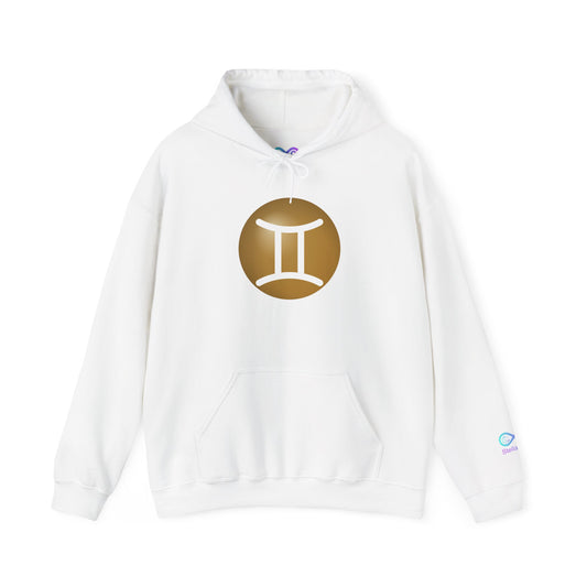 Unisex Gemini Zodiac Hoodie — Astrology Symbol Sweatshirt