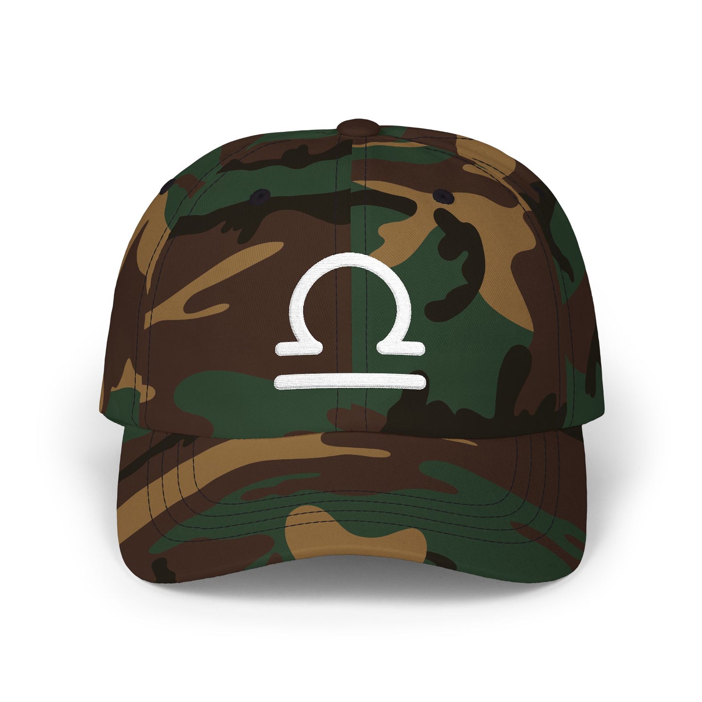 Libra Zodiac Hat — White Glyph