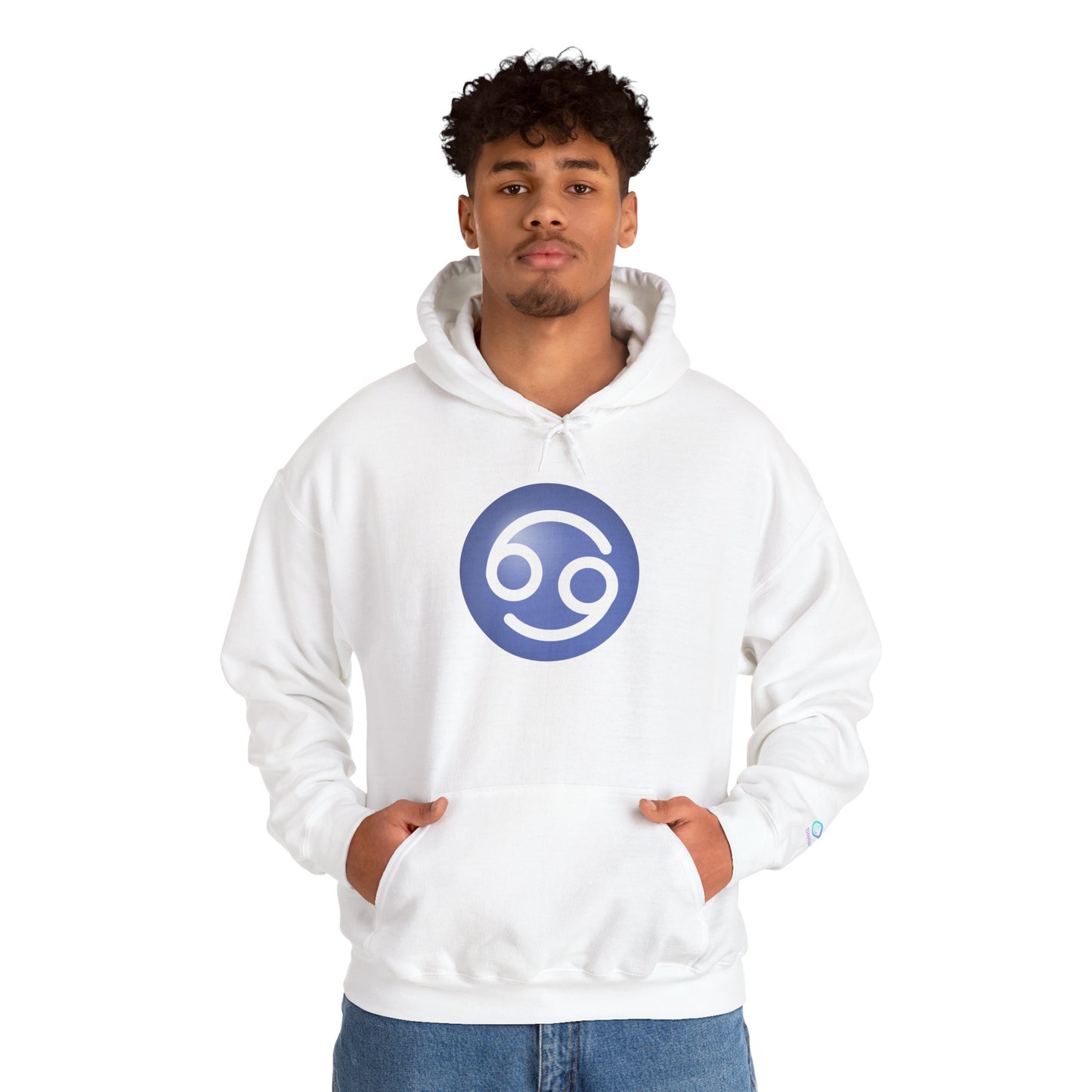 Unisex Cancer Zodiac Hoodie —  Astrology Glyph Sweatshirt
