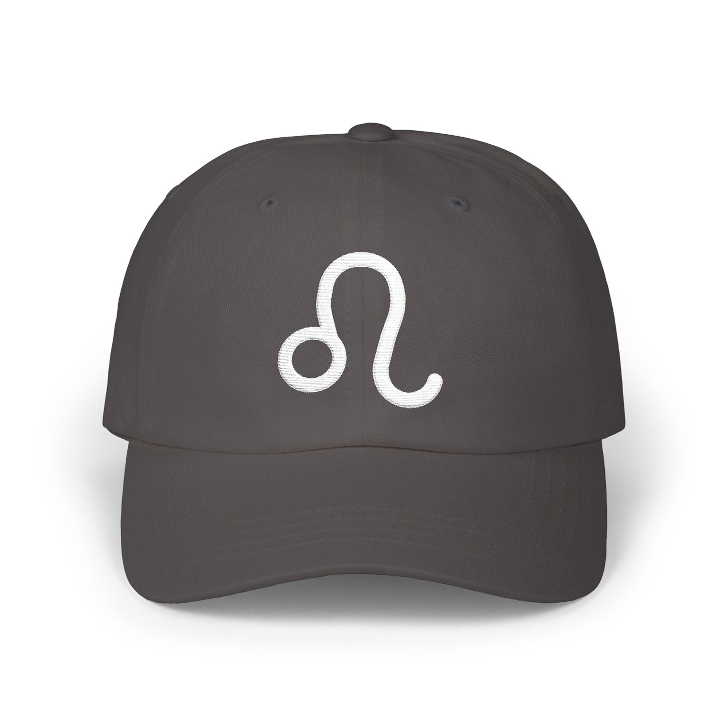 Leo Zodiac Hat — White Glyph
