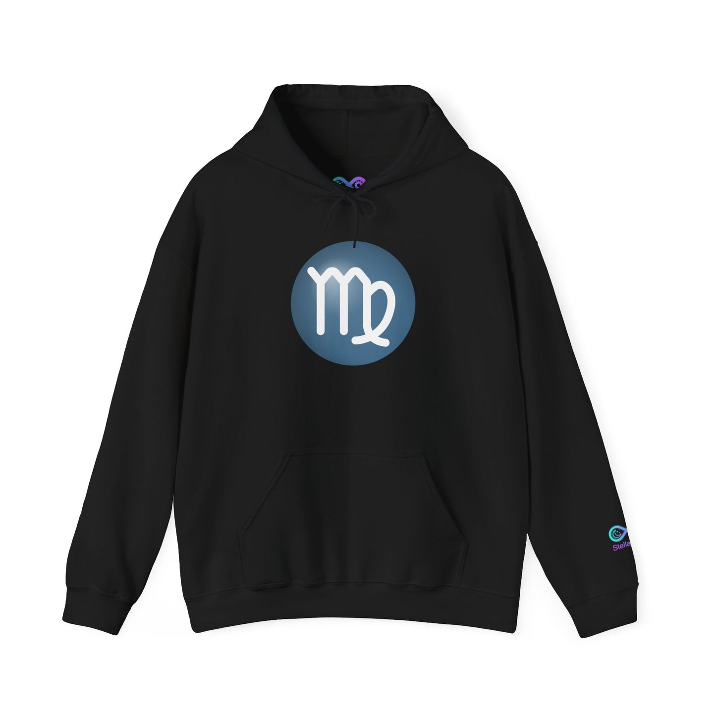 Unisex Virgo Zodiac Hoodie — Astrology Glyph Sweatshirt