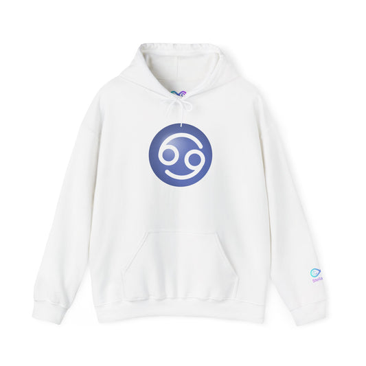 Unisex Cancer Zodiac Hoodie —  Astrology Glyph Sweatshirt