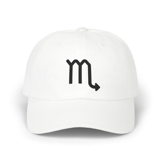 Scorpio Zodiac Hat — Black Glyph