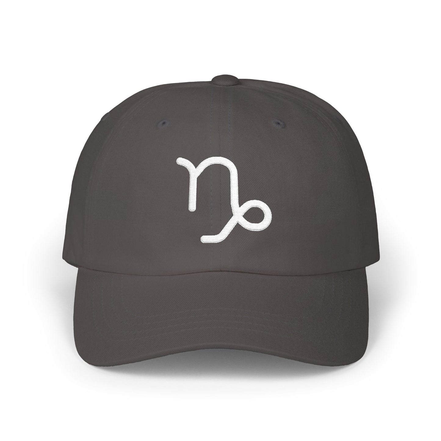 Capricorn Zodiac Hat — White Glyph