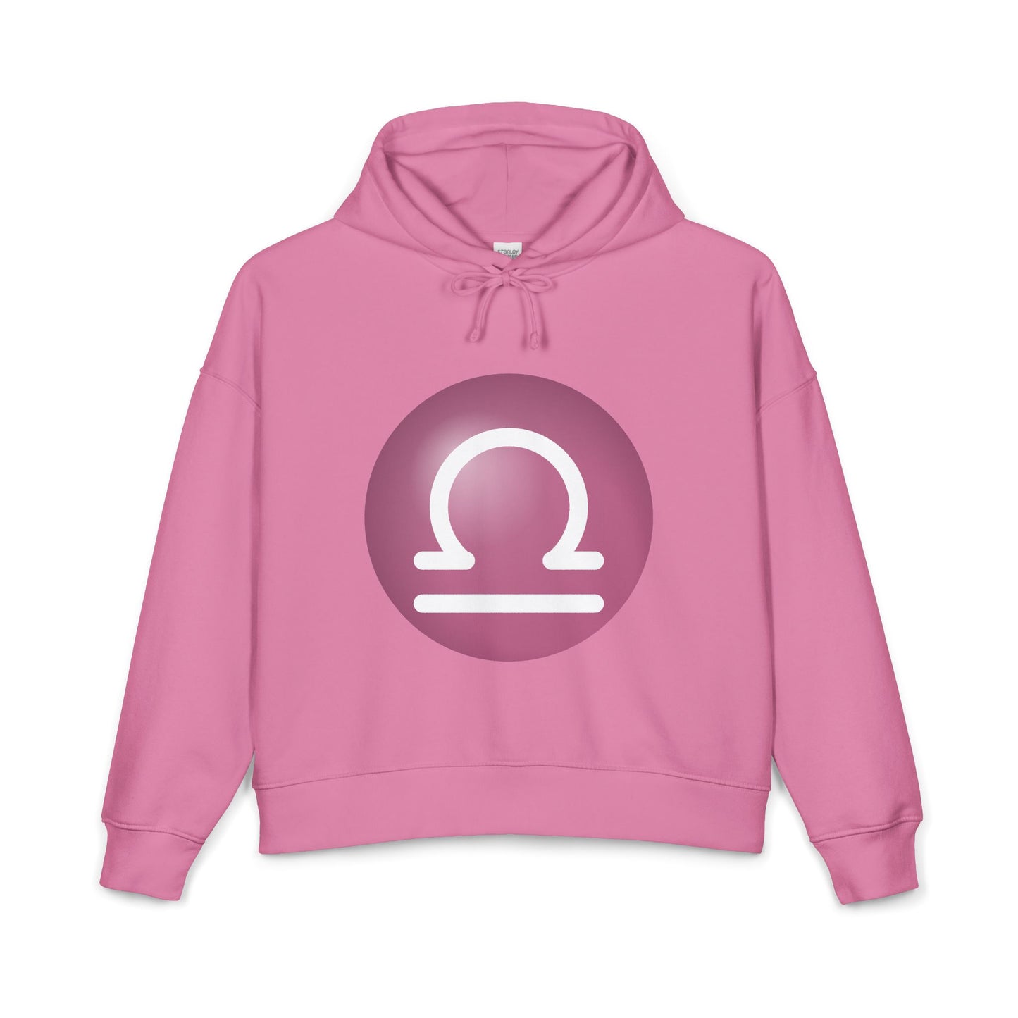 Women's Libra Symbol Hoodie —  Organic Midweight Astrology Pullover