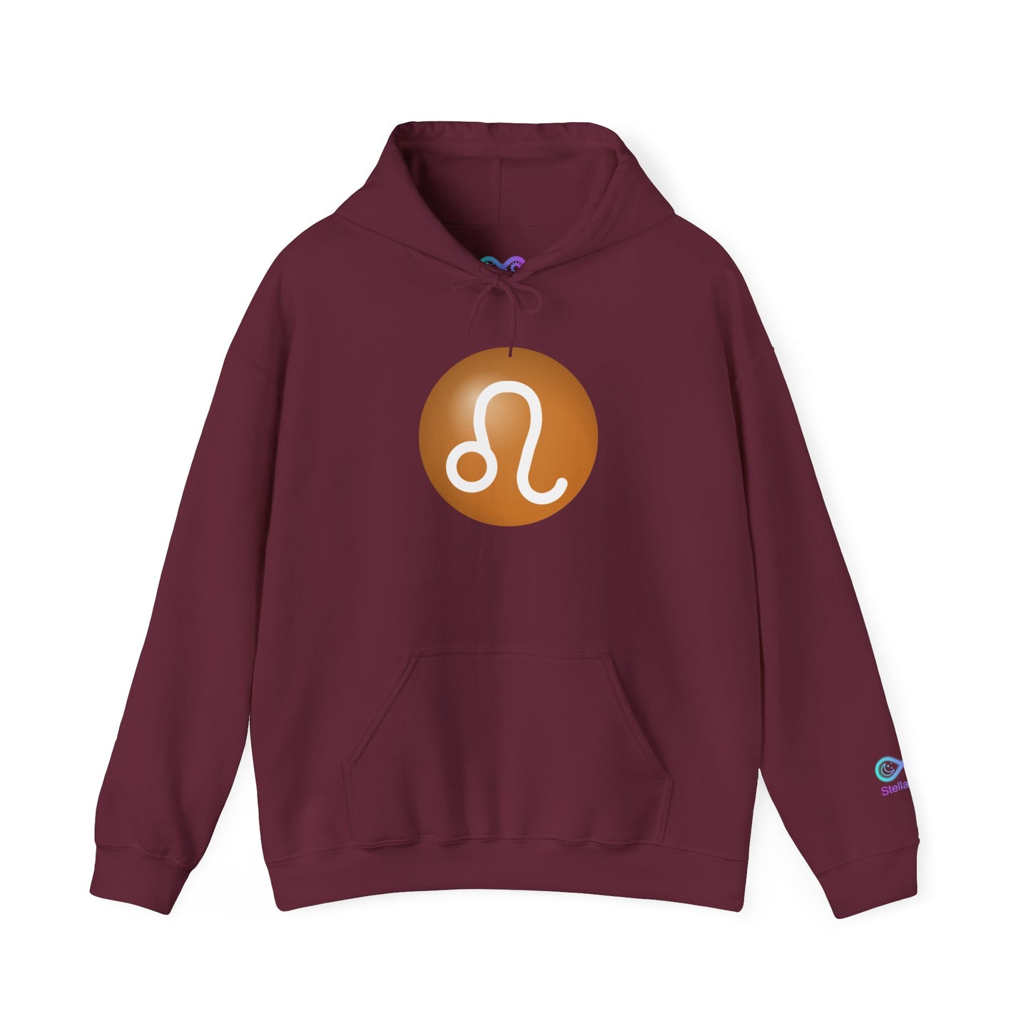 Unisex Leo Zodiac Hoodie — Astrology Glyph Sweatshirt