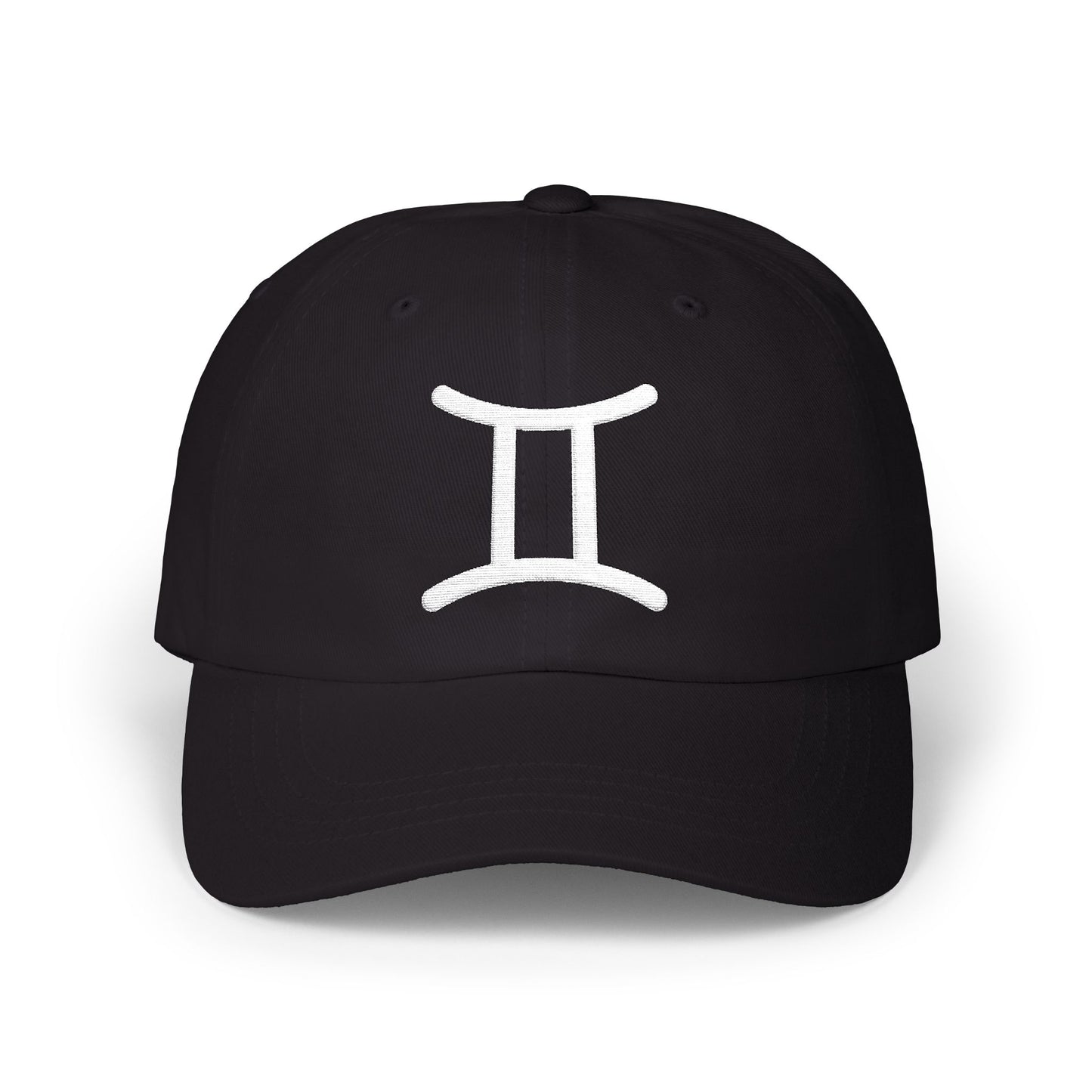 Gemini Zodiac Hat — White Glyph