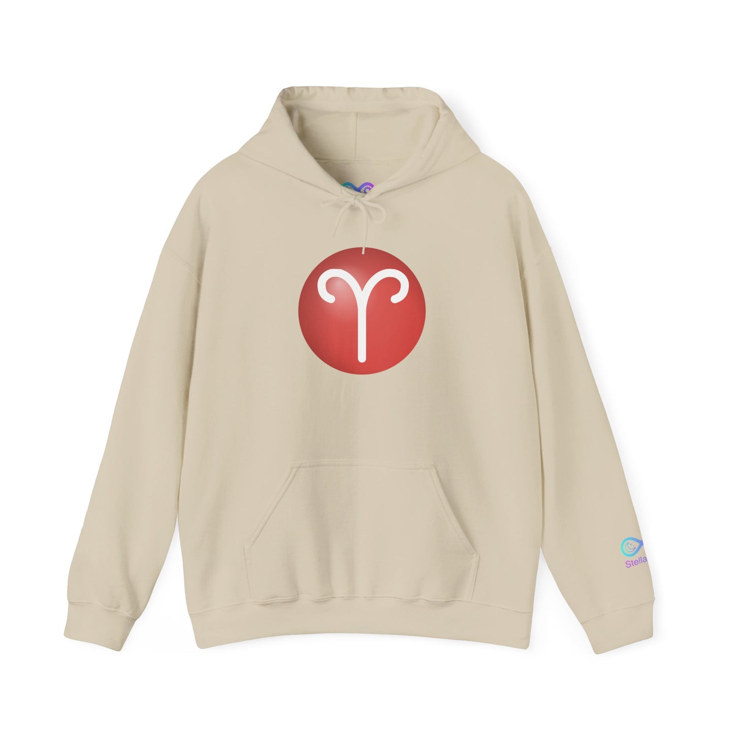 Unisex Aries Zodiac Hoodie — Astrology Glyph Pullover