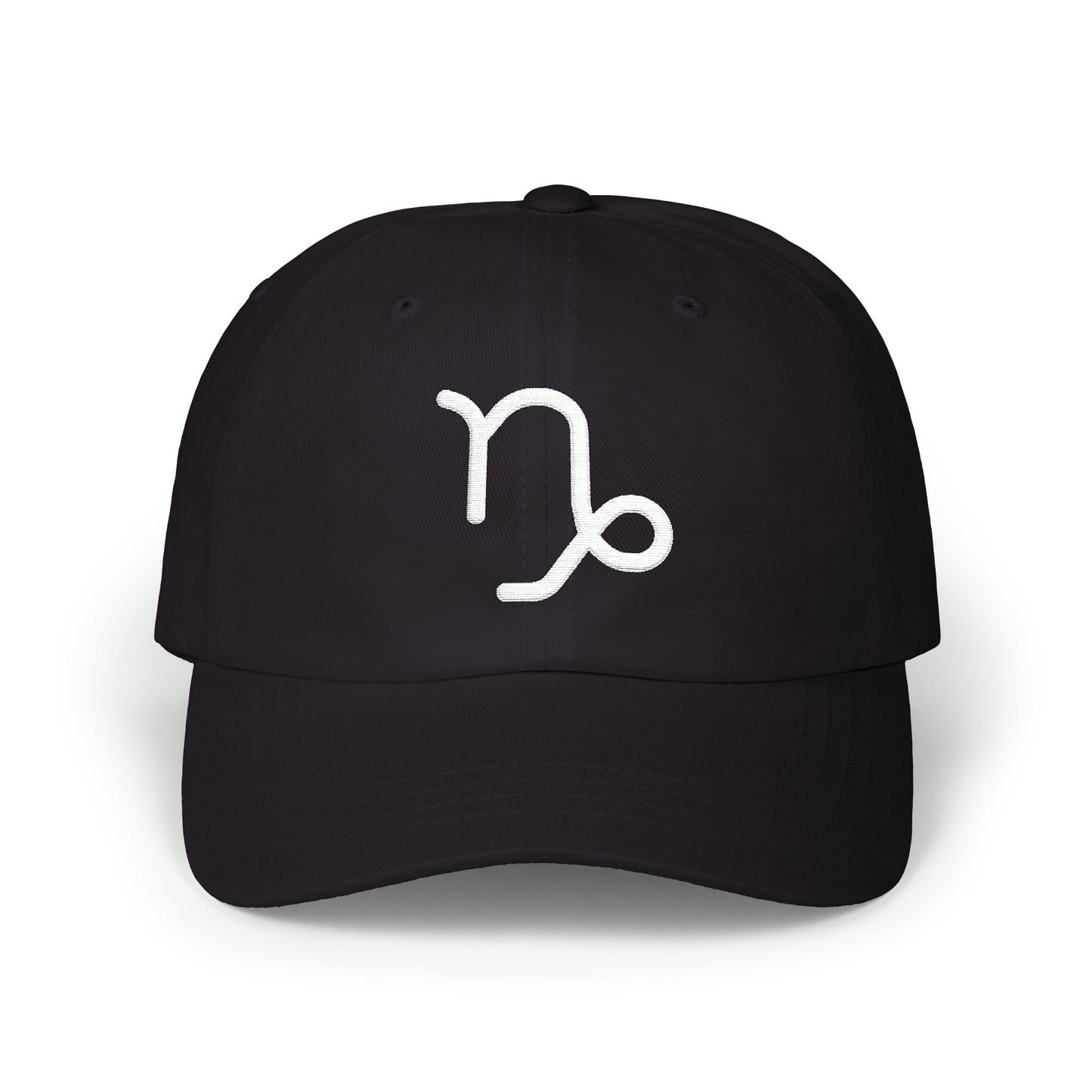 Capricorn Zodiac Hat — White Glyph