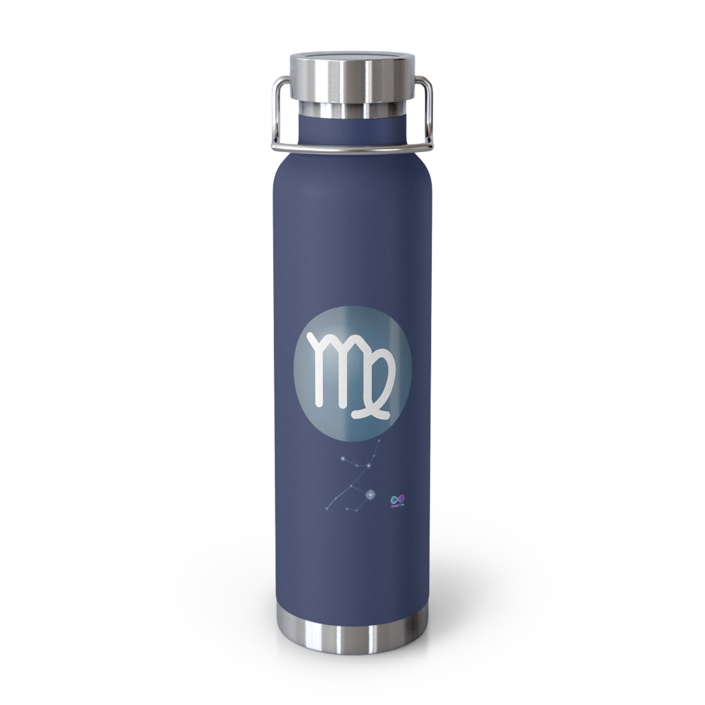 Virgo Zodiac Insulated Water Bottle — 22oz Copper Vacuum Flask
