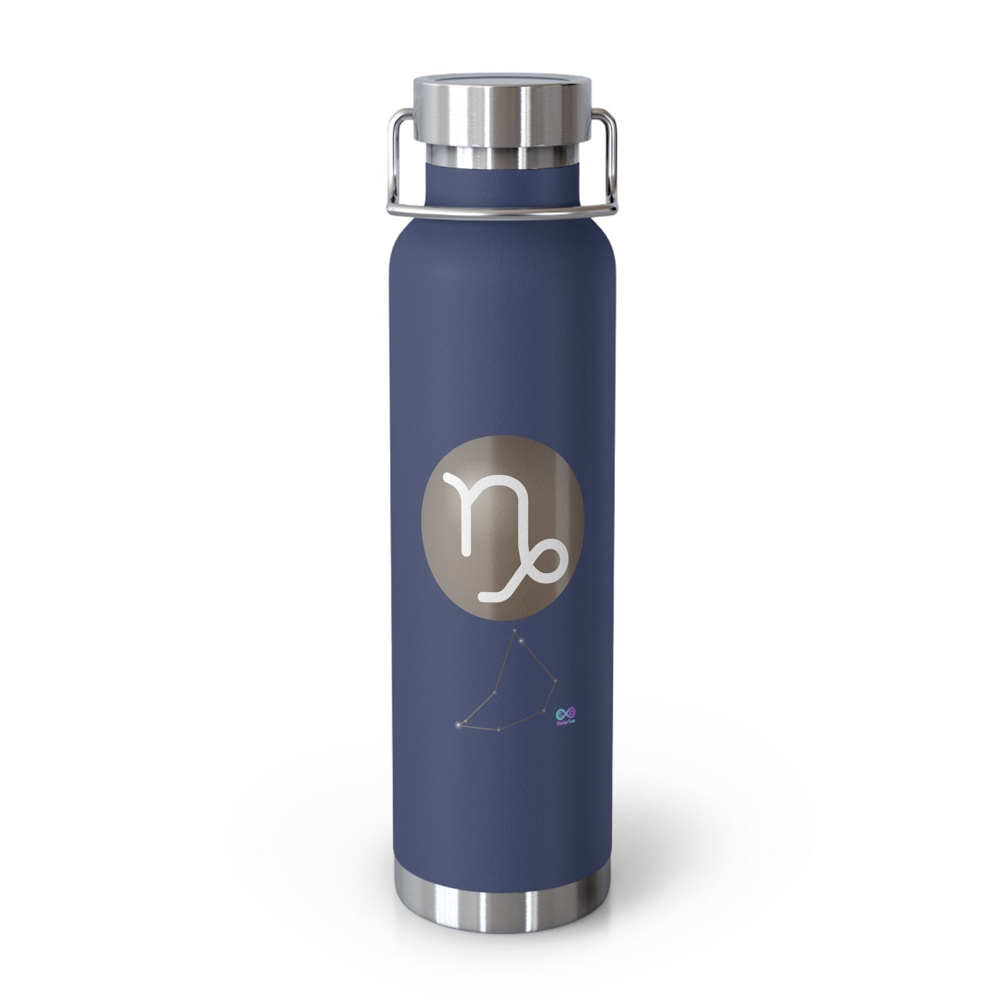 Capricorn Zodiac 22oz Insulated Water Bottle — Copper Symbol Travel Flask