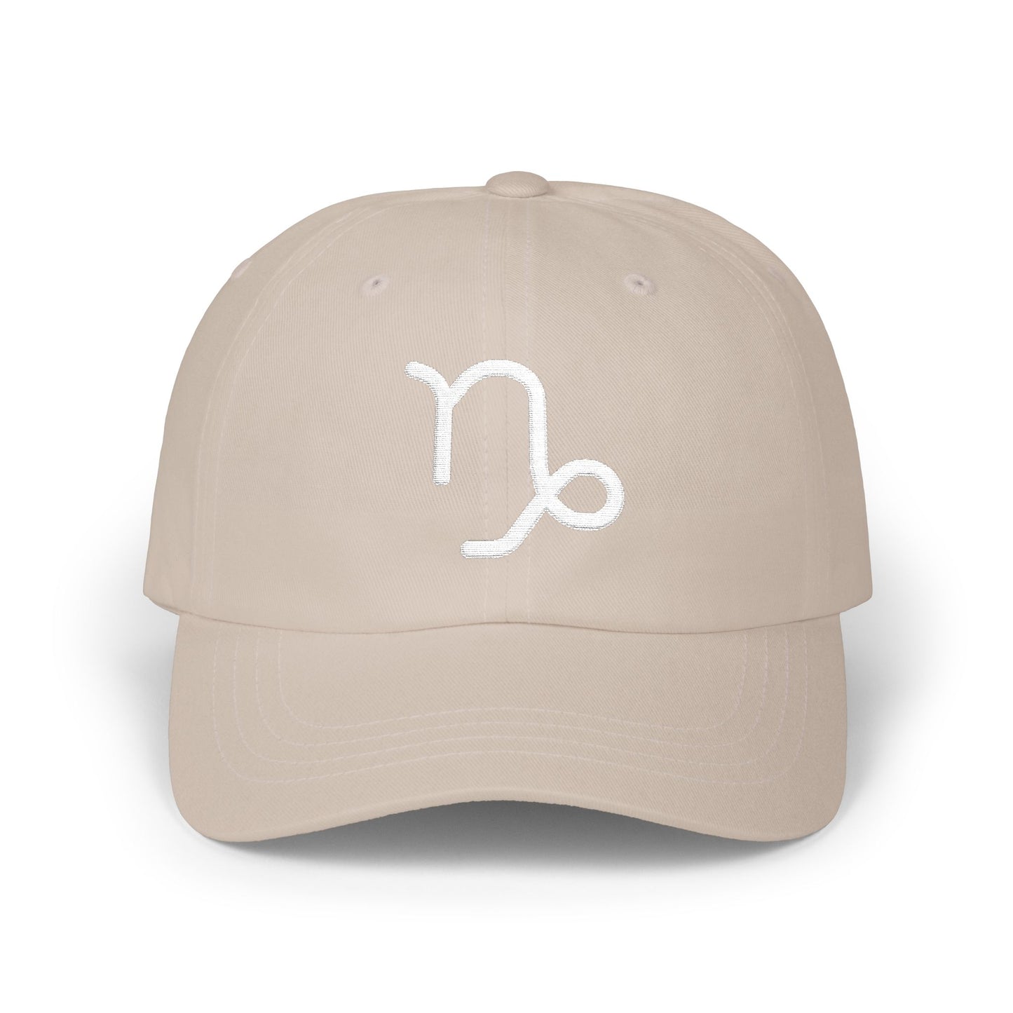 Capricorn Zodiac Hat — White Glyph