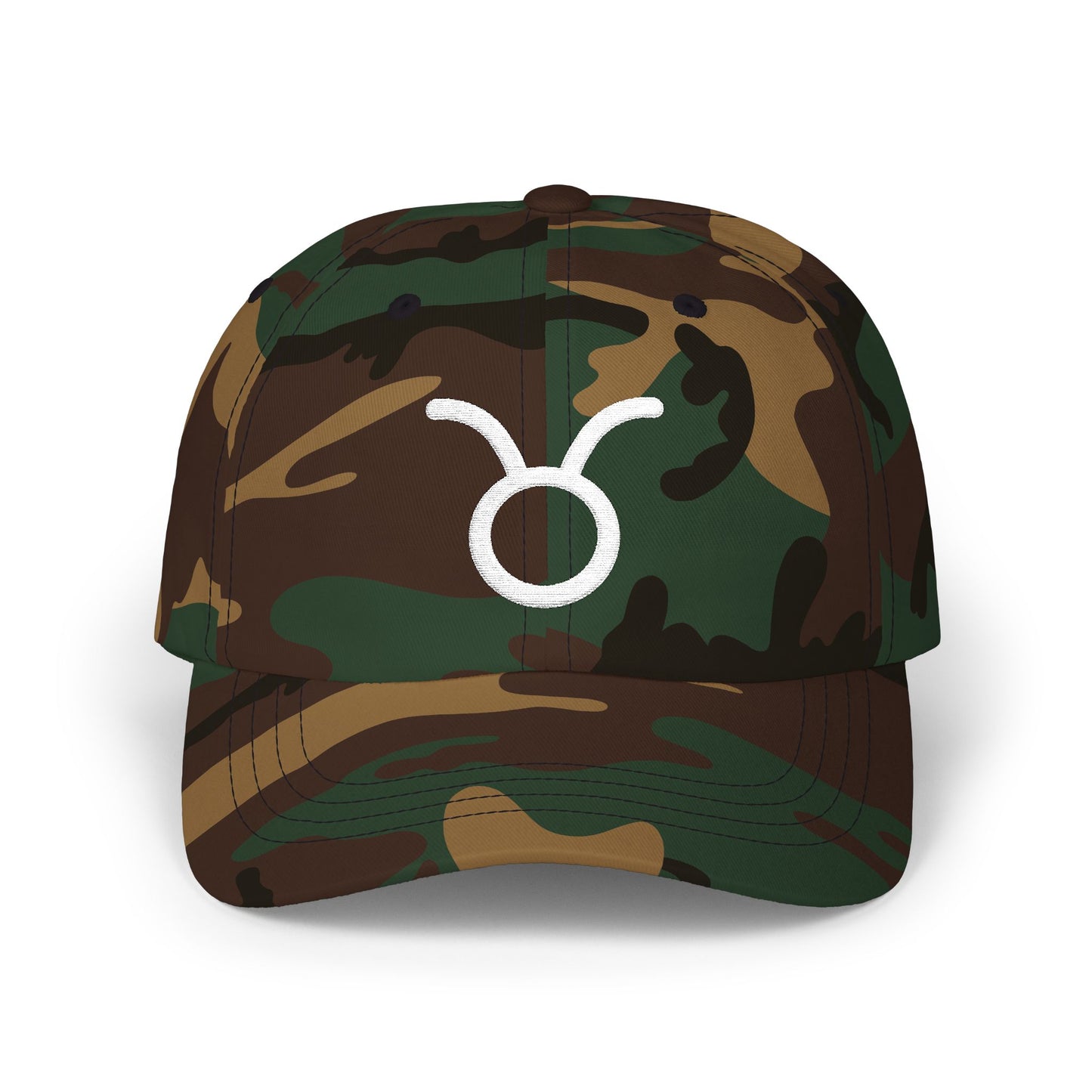 Taurus Zodiac Hat — White Glyph