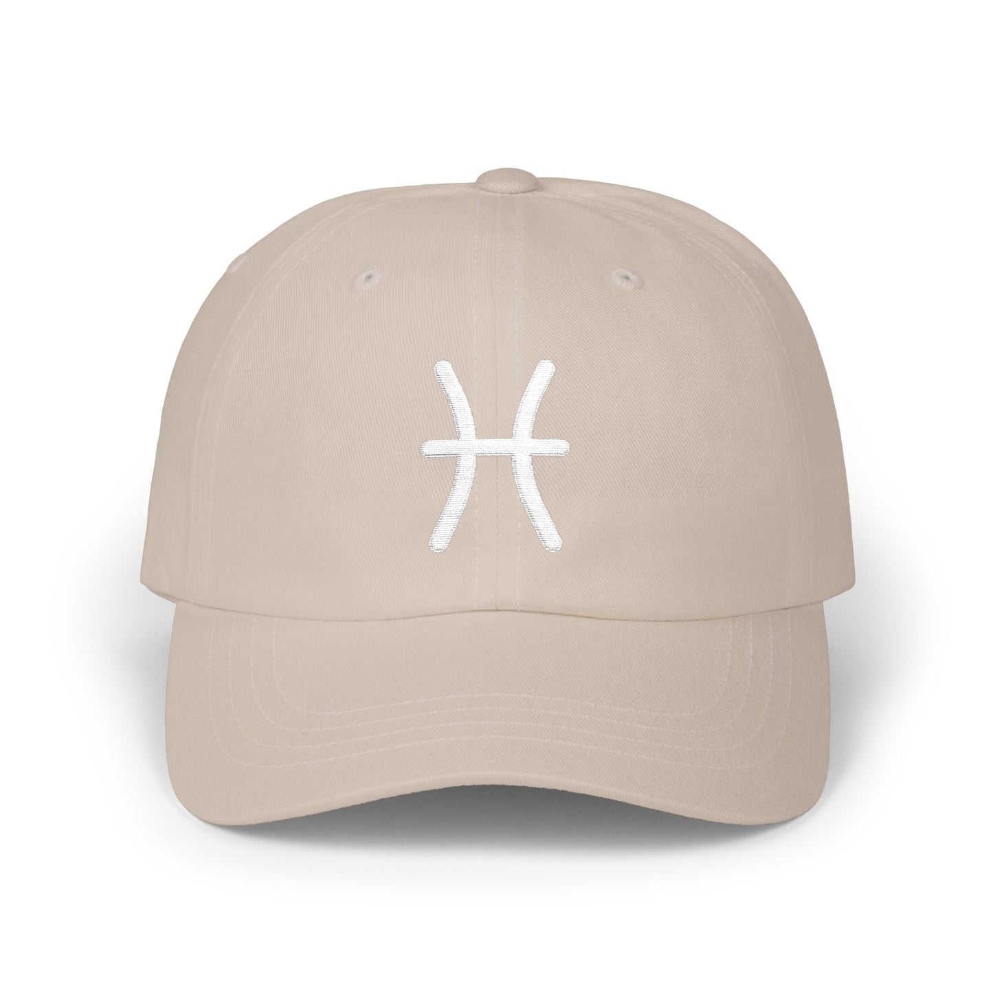 Pisces Zodiac Hat — White Glyph