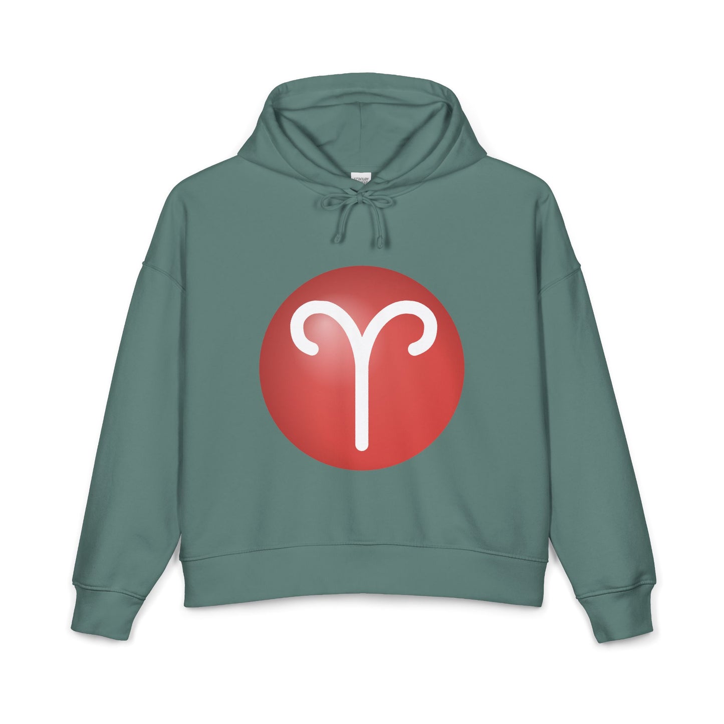 Women's Aries Zodiac Hoodie — Organic Midweight Astrology Pullover