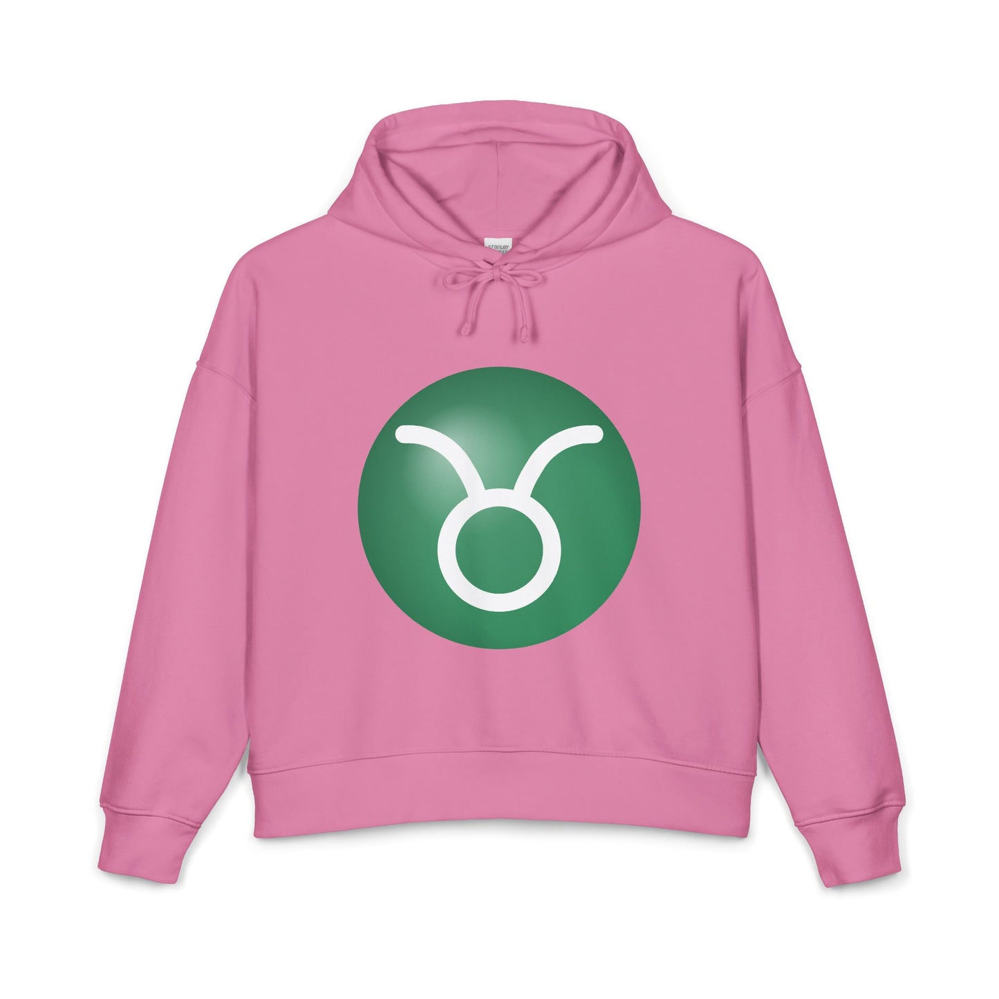 Women's Taurus Zodiac Hoodie — Organic Midweight Astrology Glyph Hoodie