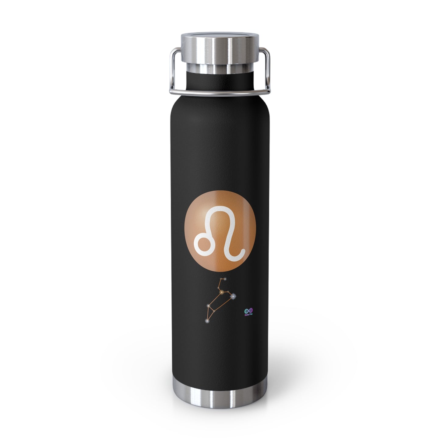 Leo Zodiac Copper Vacuum Insulated Bottle — 22 oz Stainless Travel Tumbler
