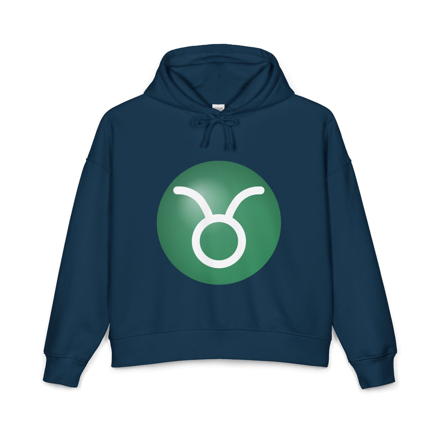 Women's Taurus Zodiac Hoodie — Organic Midweight Astrology Glyph Hoodie
