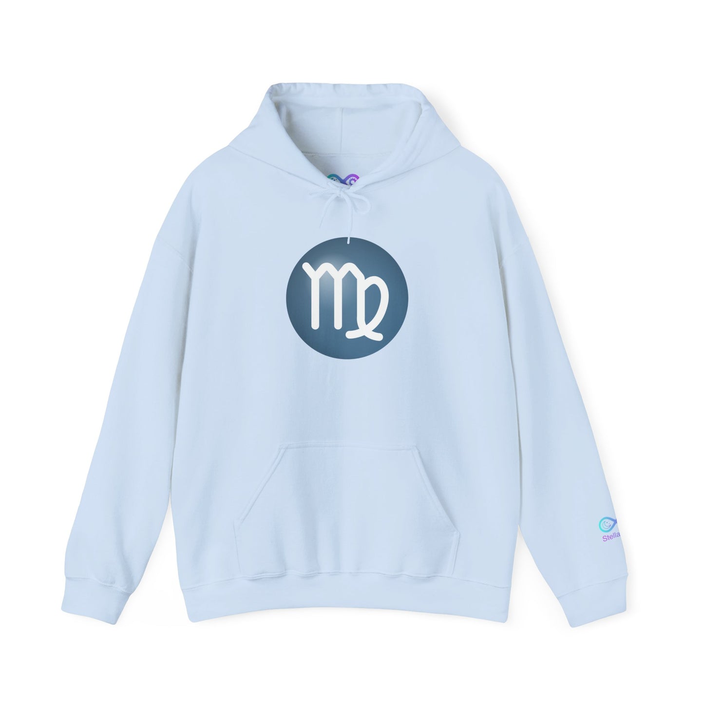 Unisex Virgo Zodiac Hoodie — Astrology Glyph Sweatshirt