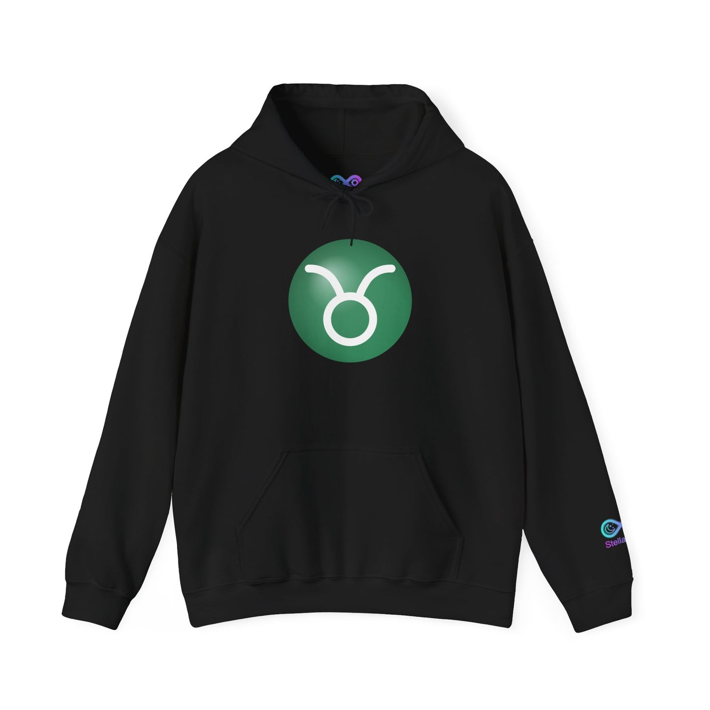 Unisex Taurus Zodiac Hoodie —  Astrology Glyph Sweatshirt