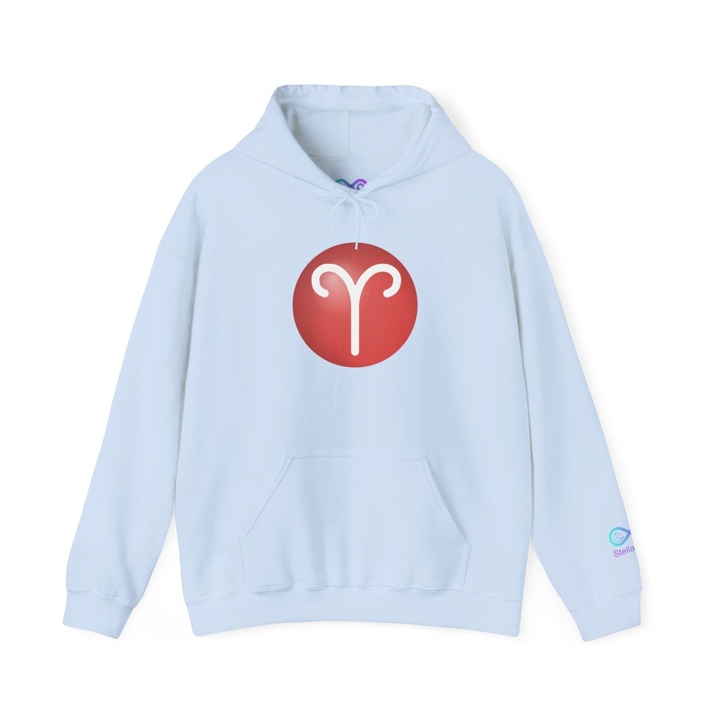 Unisex Aries Zodiac Hoodie — Astrology Glyph Pullover