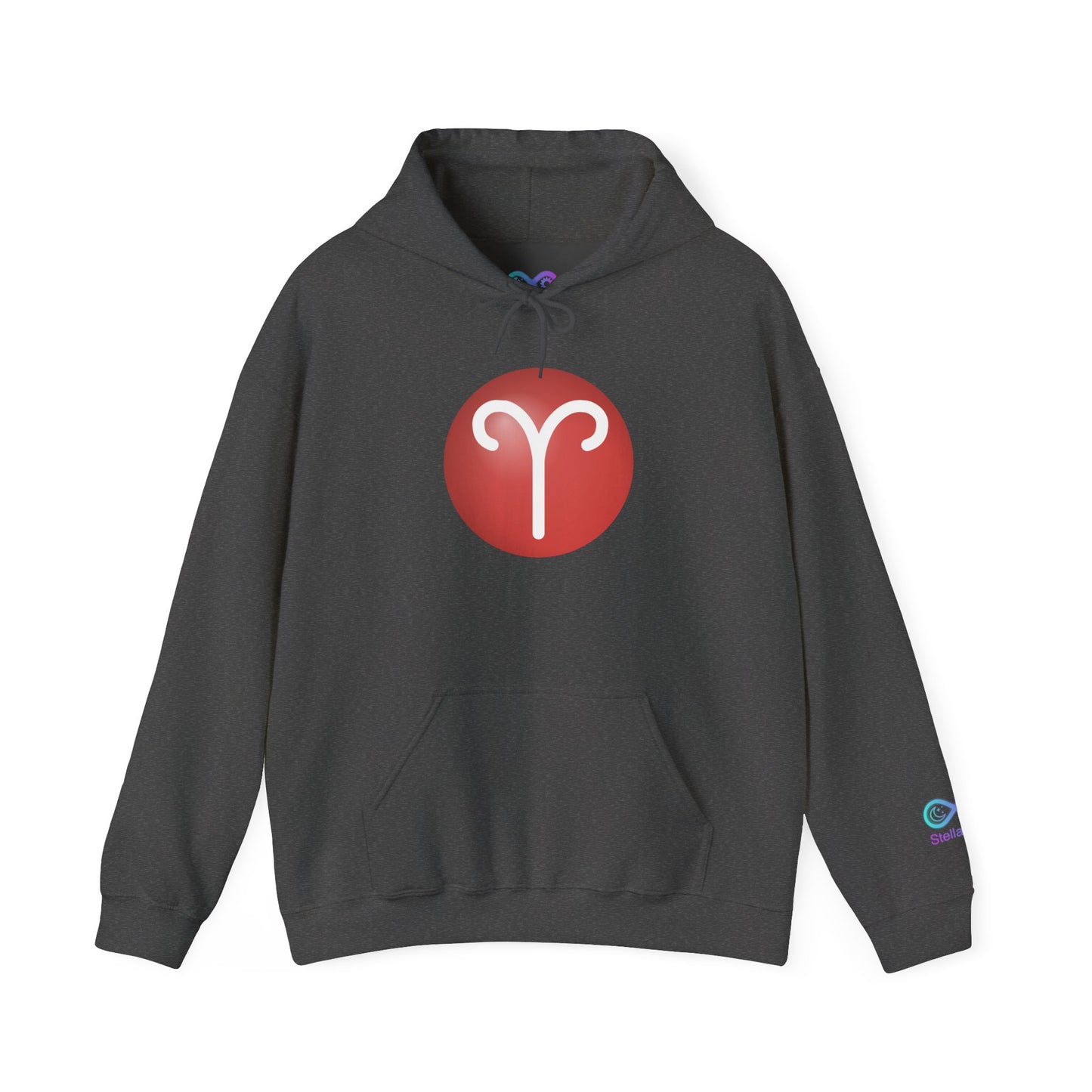 Unisex Aries Zodiac Hoodie — Astrology Glyph Pullover