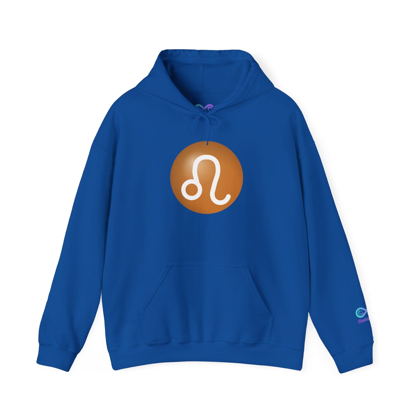 Unisex Leo Zodiac Hoodie — Astrology Glyph Sweatshirt