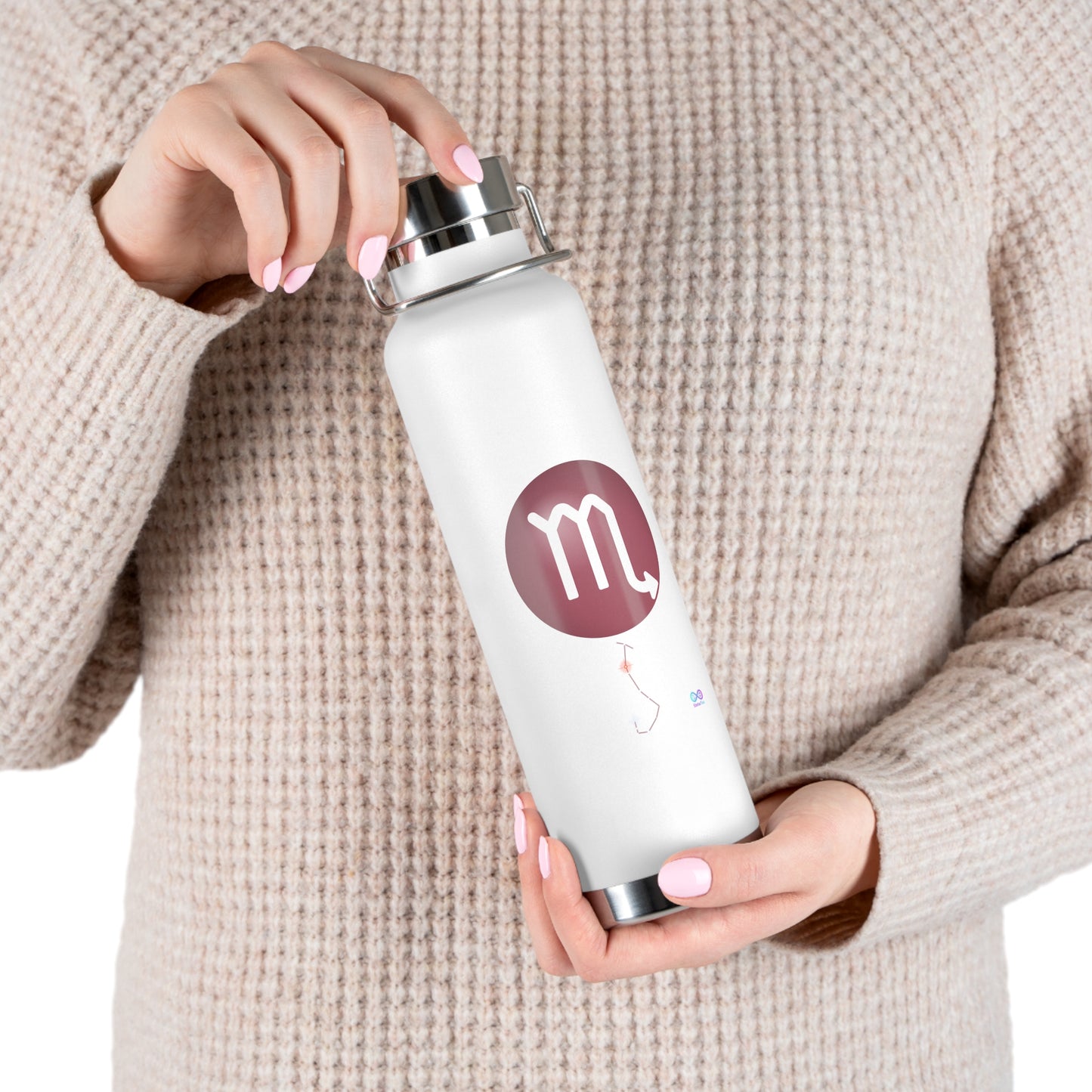 Scorpio Zodiac 22oz Copper Vacuum Insulated Water Bottle