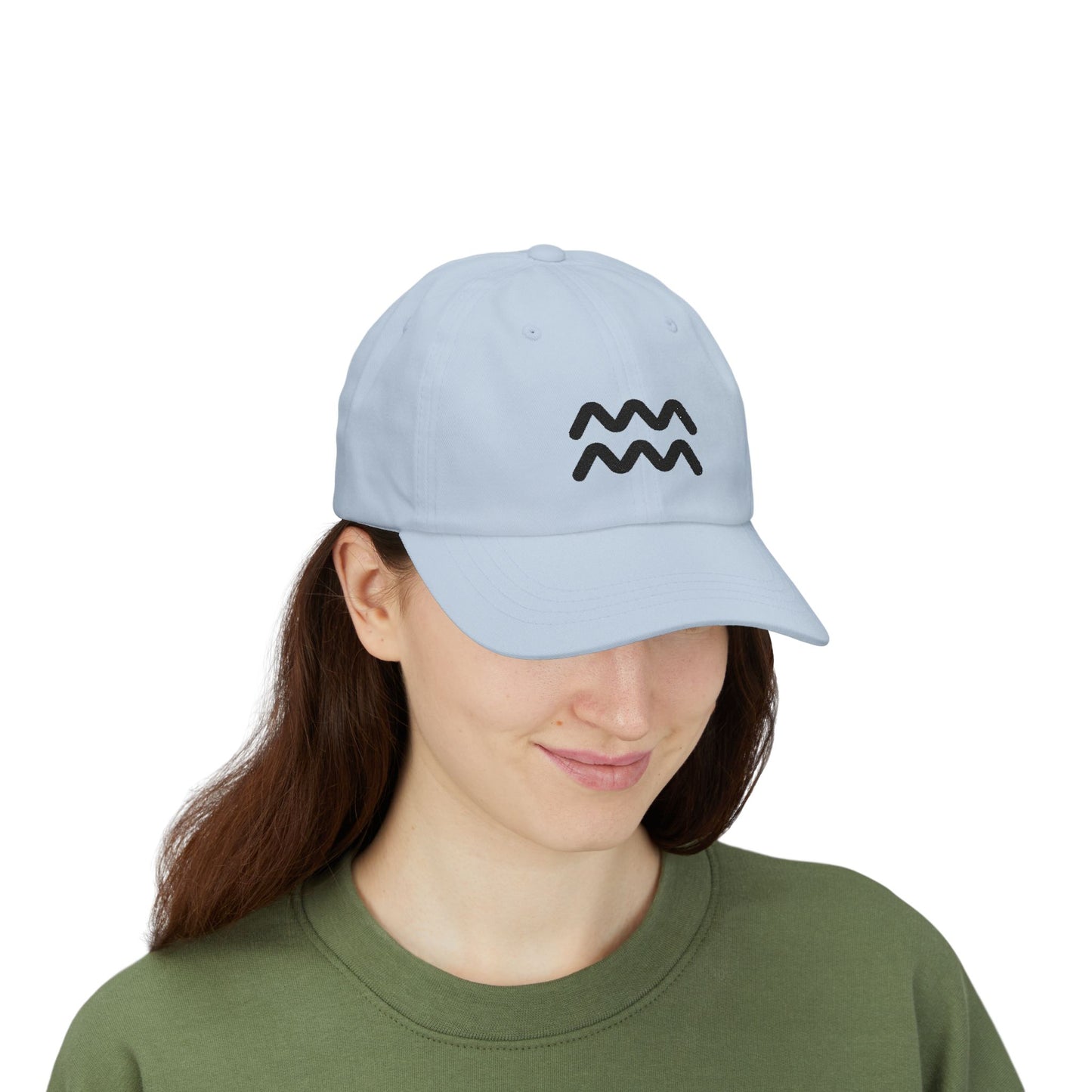 Aquarius Zodiac Hat — Black Glyph