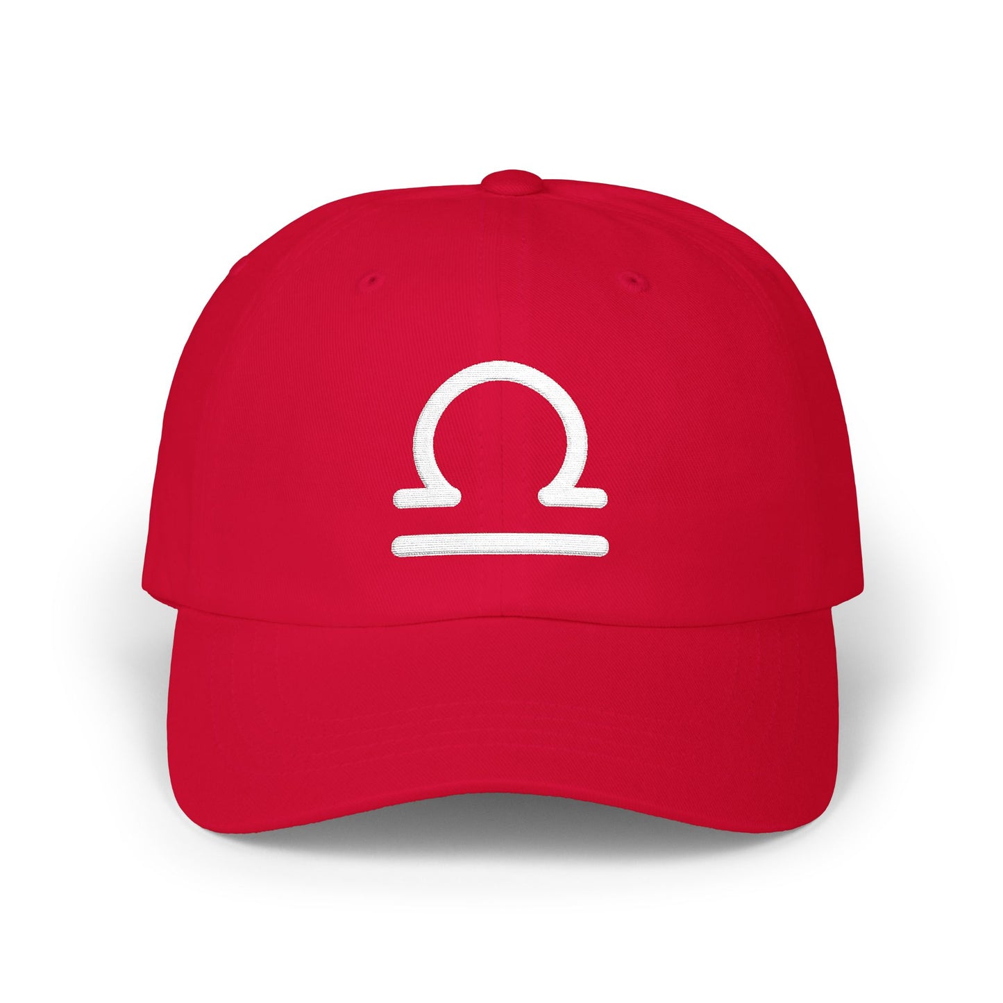 Libra Zodiac Hat — White Glyph
