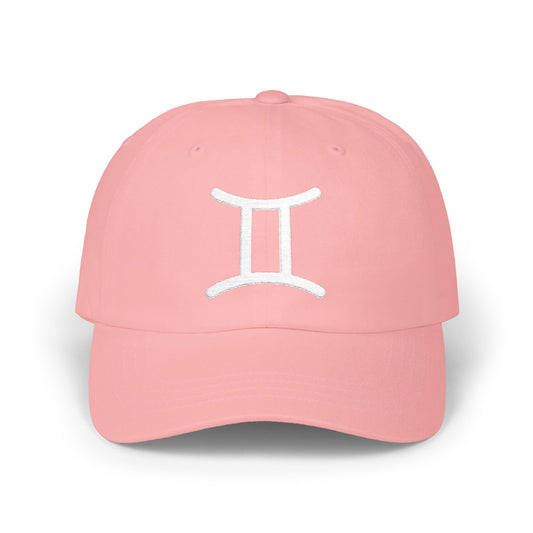 Gemini Zodiac Hat — White Glyph