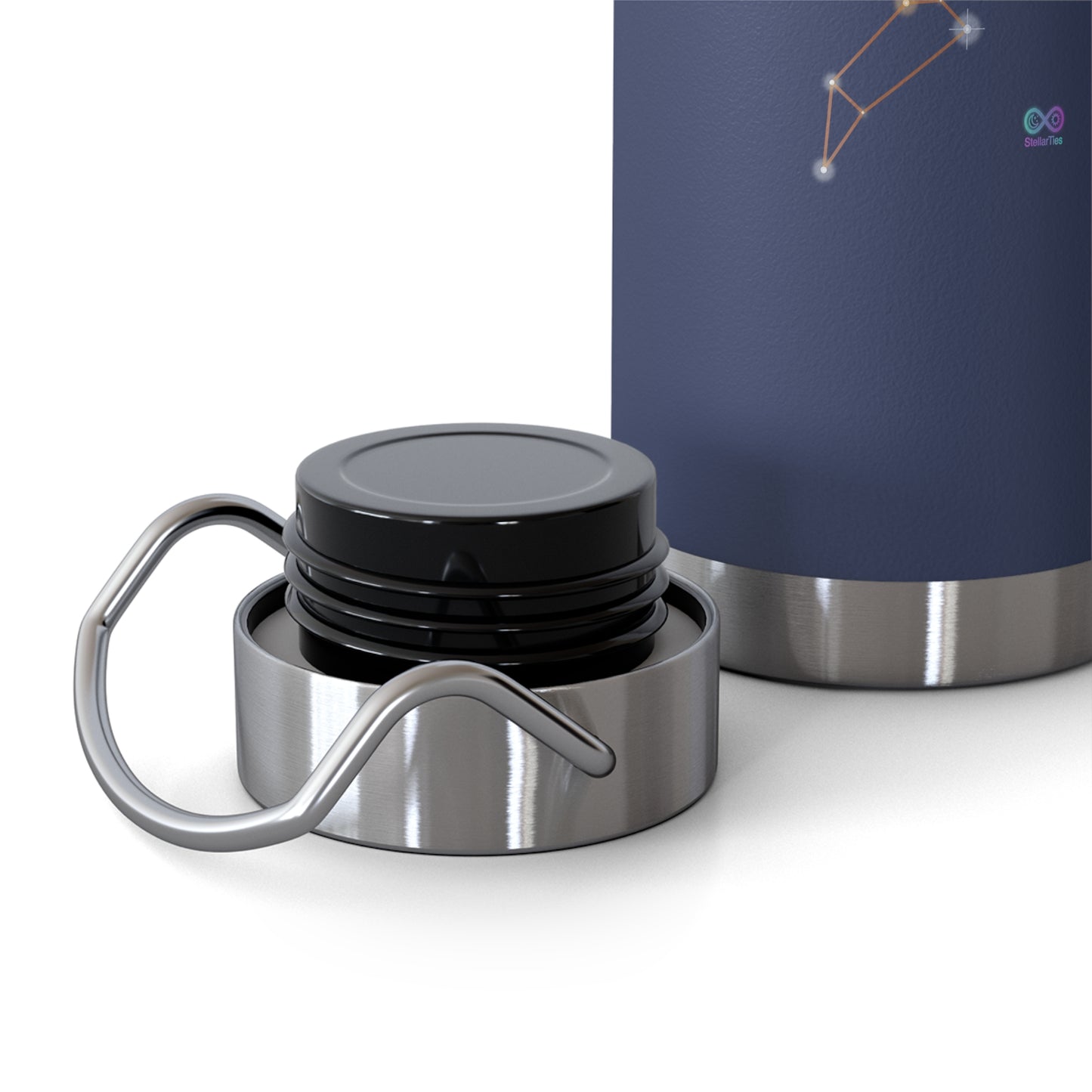 Leo Zodiac Copper Vacuum Insulated Bottle — 22 oz Stainless Travel Tumbler