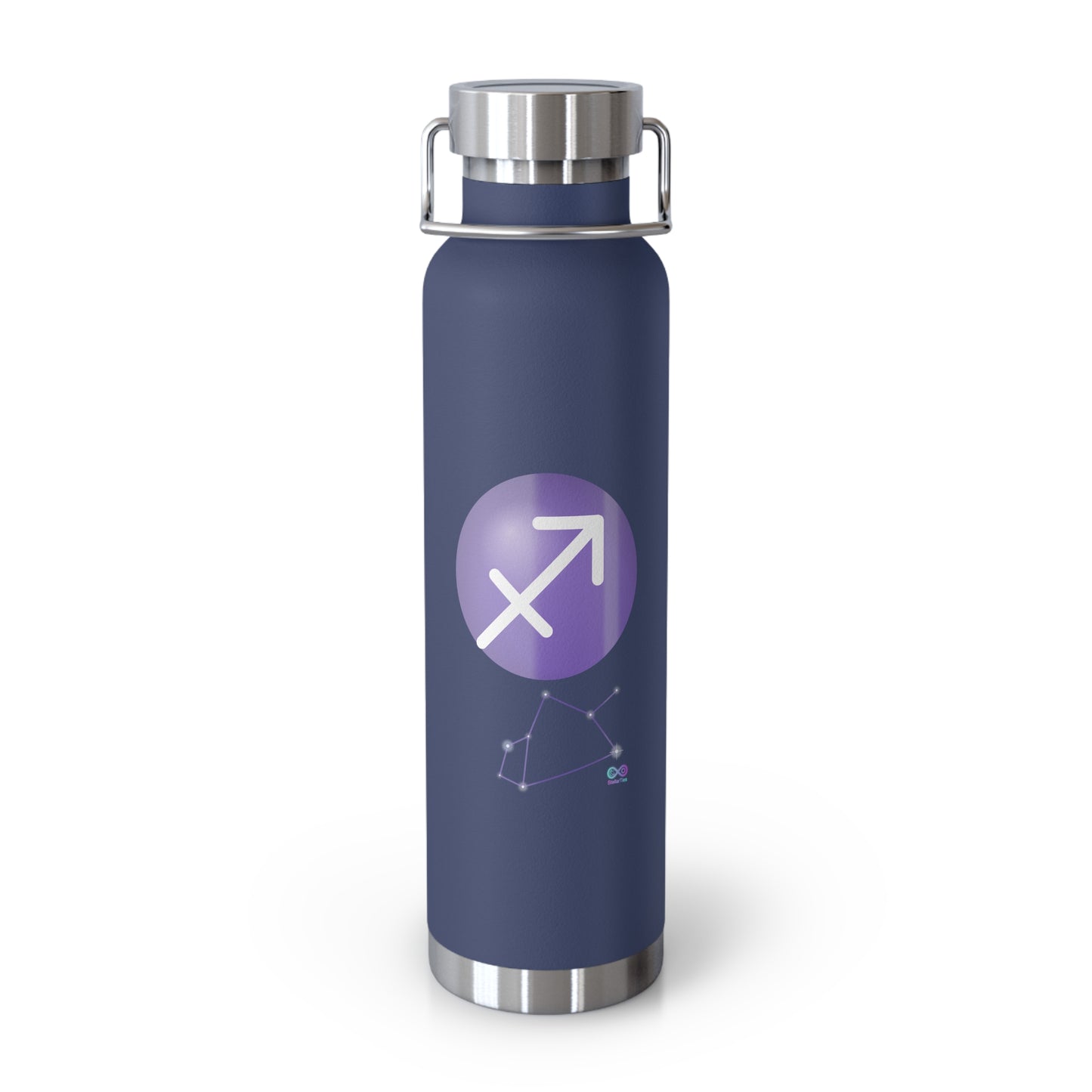 Sagittarius Zodiac 22oz Insulated Water Bottle — Astrology Constellation Design