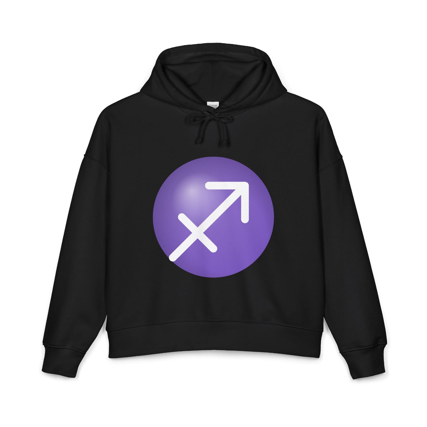 Women's Sagittarius Zodiac Hoodie — Astrology Glyph Sweatshirt