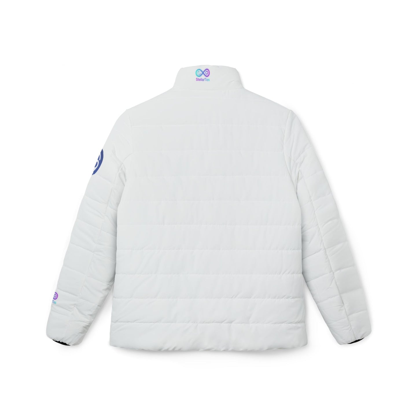 Women's Cancer White Quilted Puffer Jacket