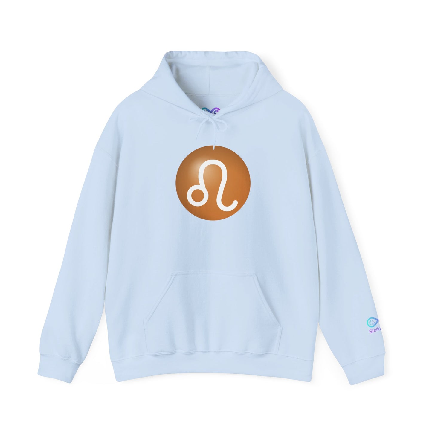 Unisex Leo Zodiac Hoodie — Astrology Glyph Sweatshirt