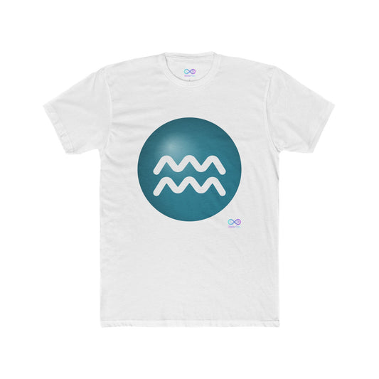 Men's Aquarius Zodiac Symbol Tee