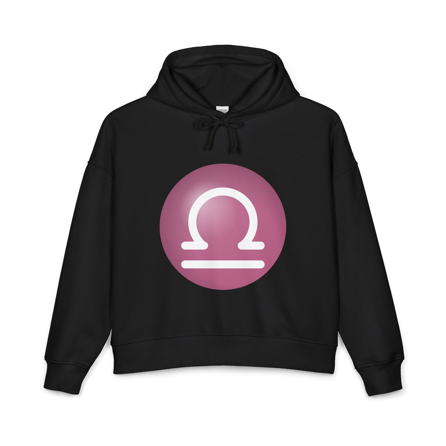 Women's Libra Symbol Hoodie —  Organic Midweight Astrology Pullover