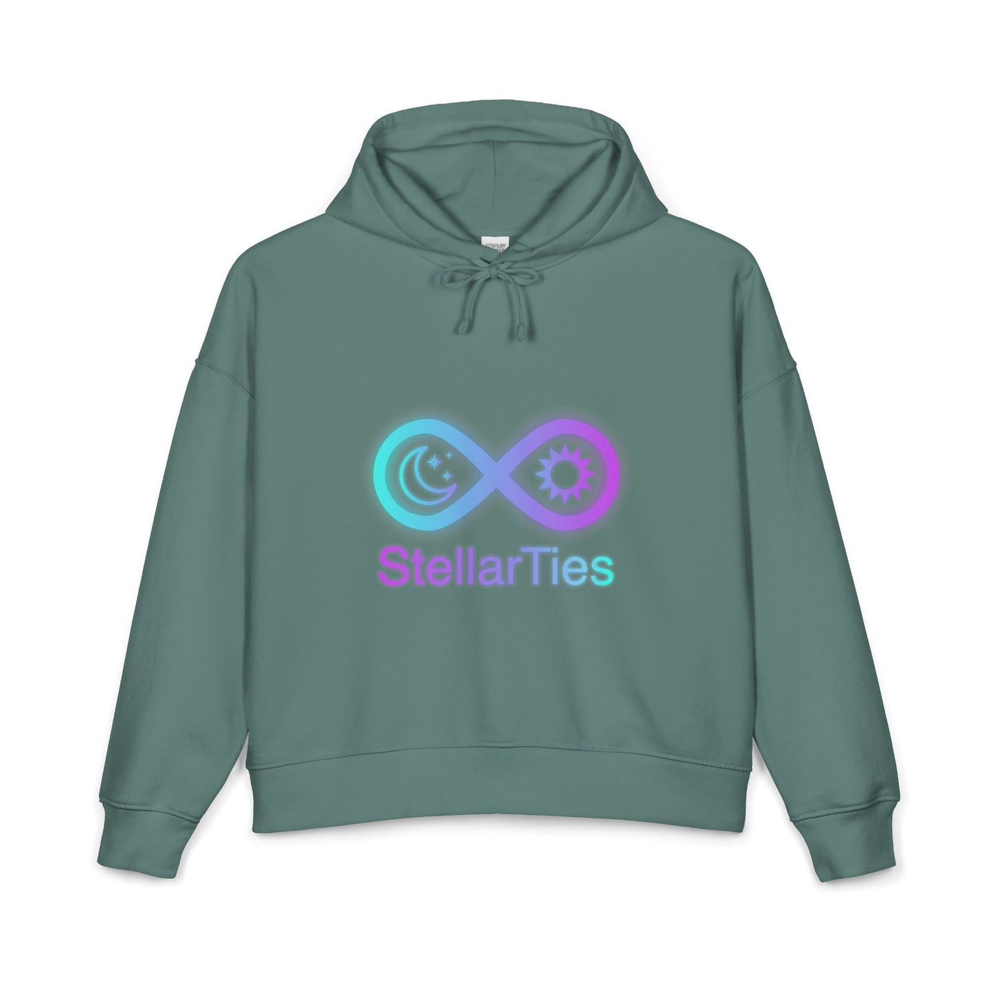 Women's StellarTies Infinity Logo Hoodie — Women's Organic Casual Pullover