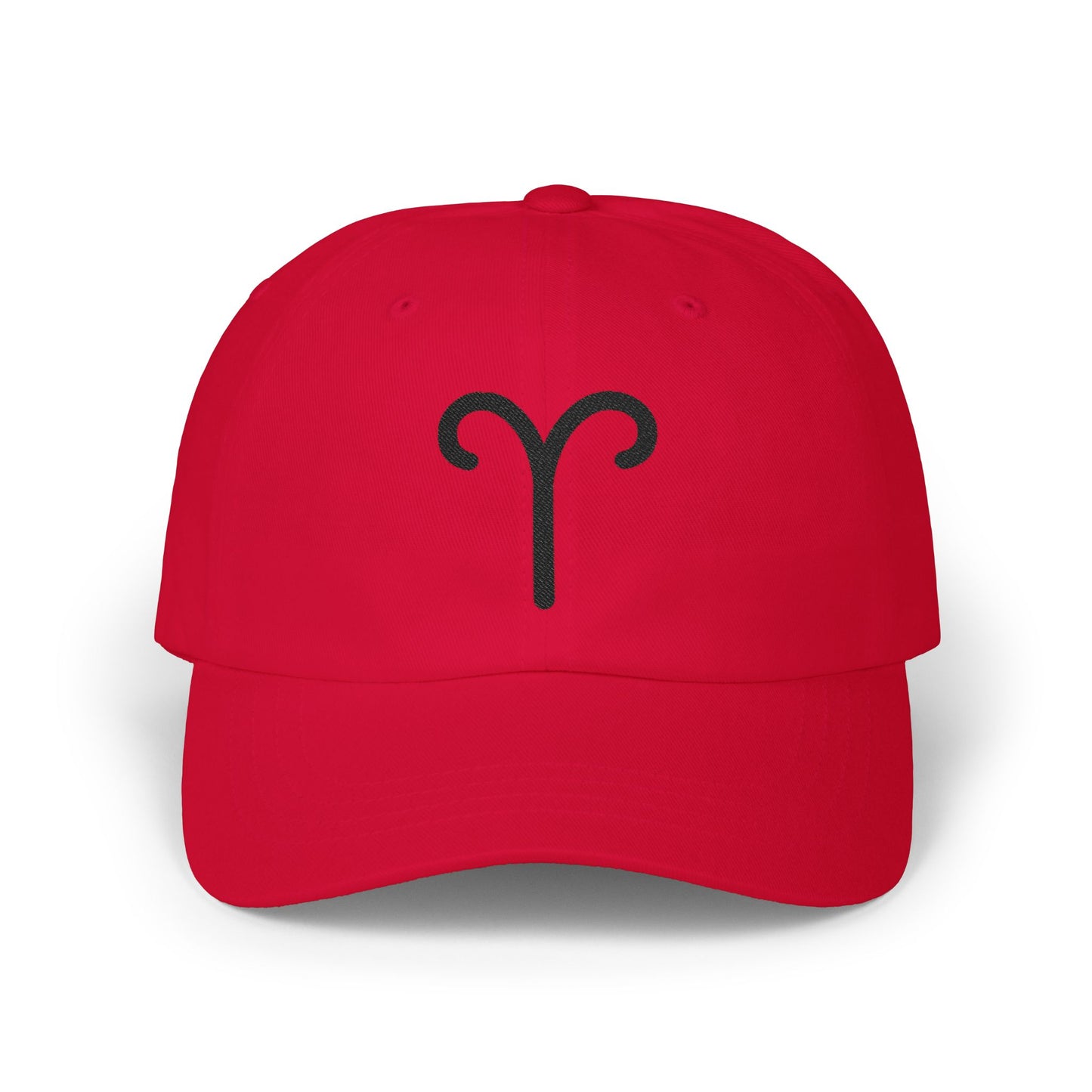 Aries Zodiac Hat — Black Glyph