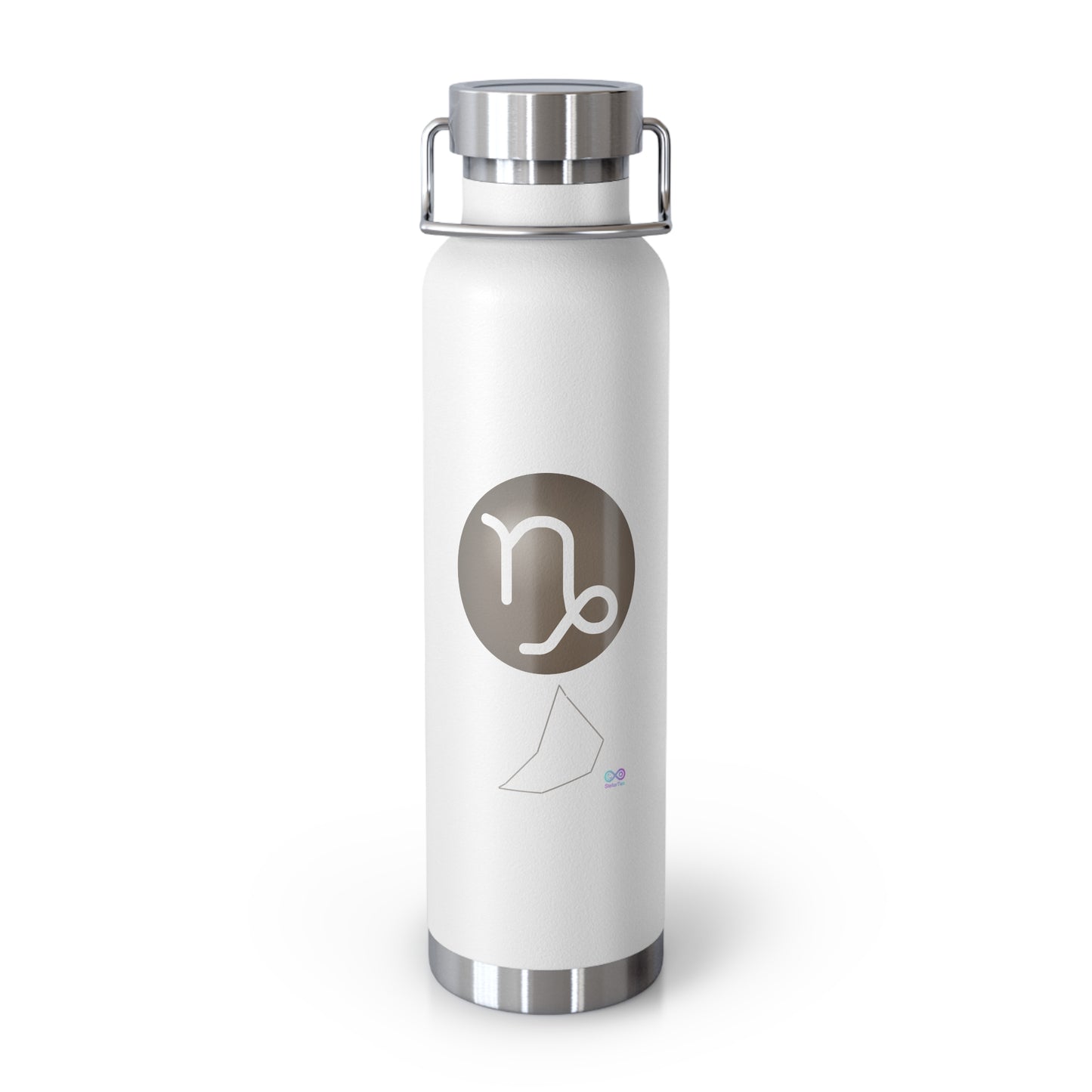 Capricorn Zodiac 22oz Insulated Water Bottle — Copper Symbol Travel Flask