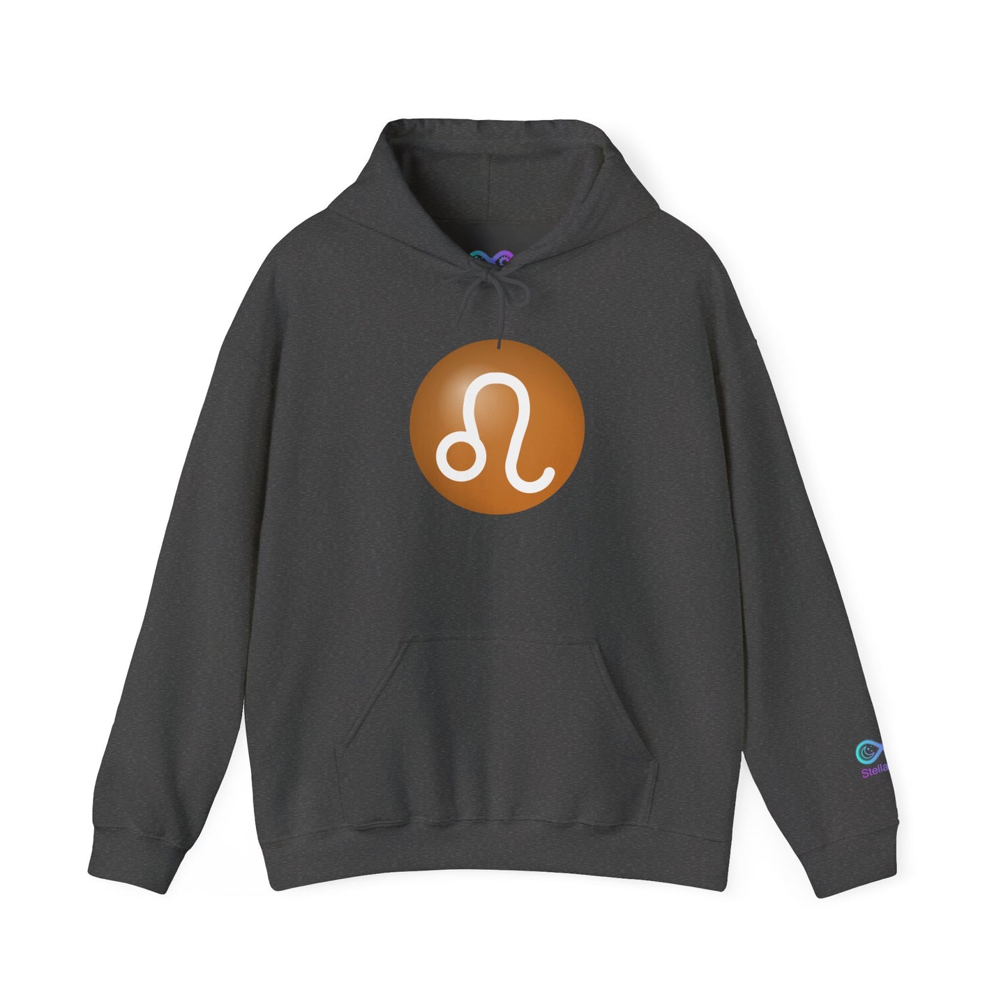 Unisex Leo Zodiac Hoodie — Astrology Glyph Sweatshirt