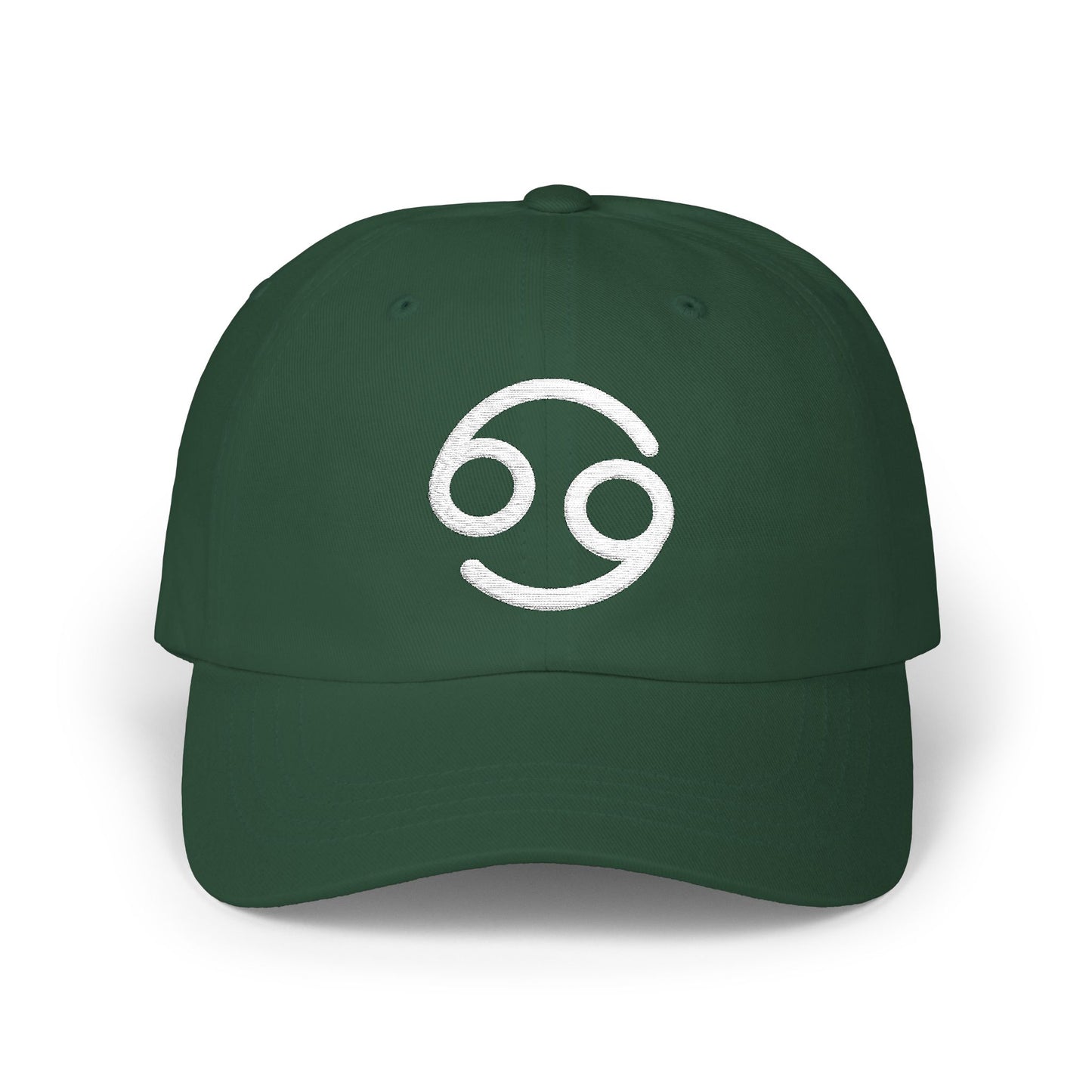 Cancer Zodiac Hat — White Glyph
