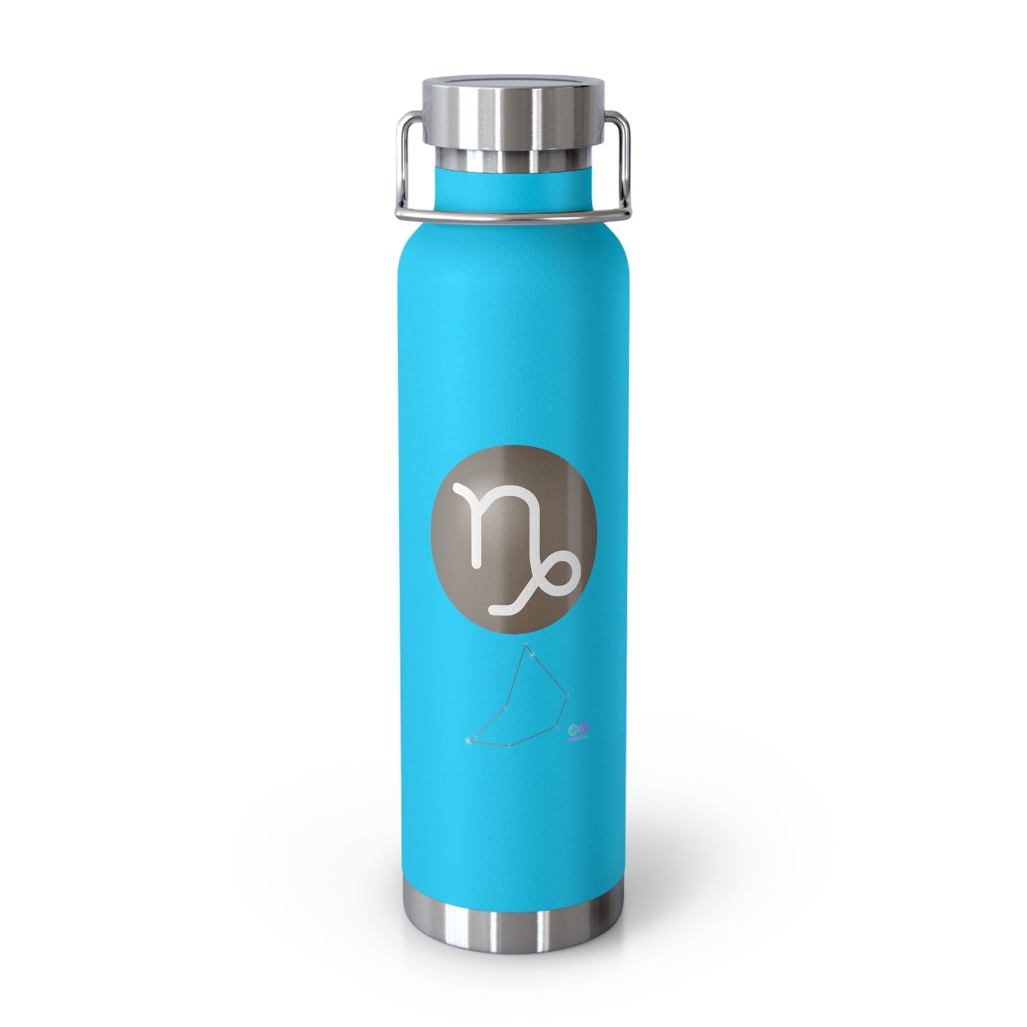 Capricorn Zodiac 22oz Insulated Water Bottle — Copper Symbol Travel Flask