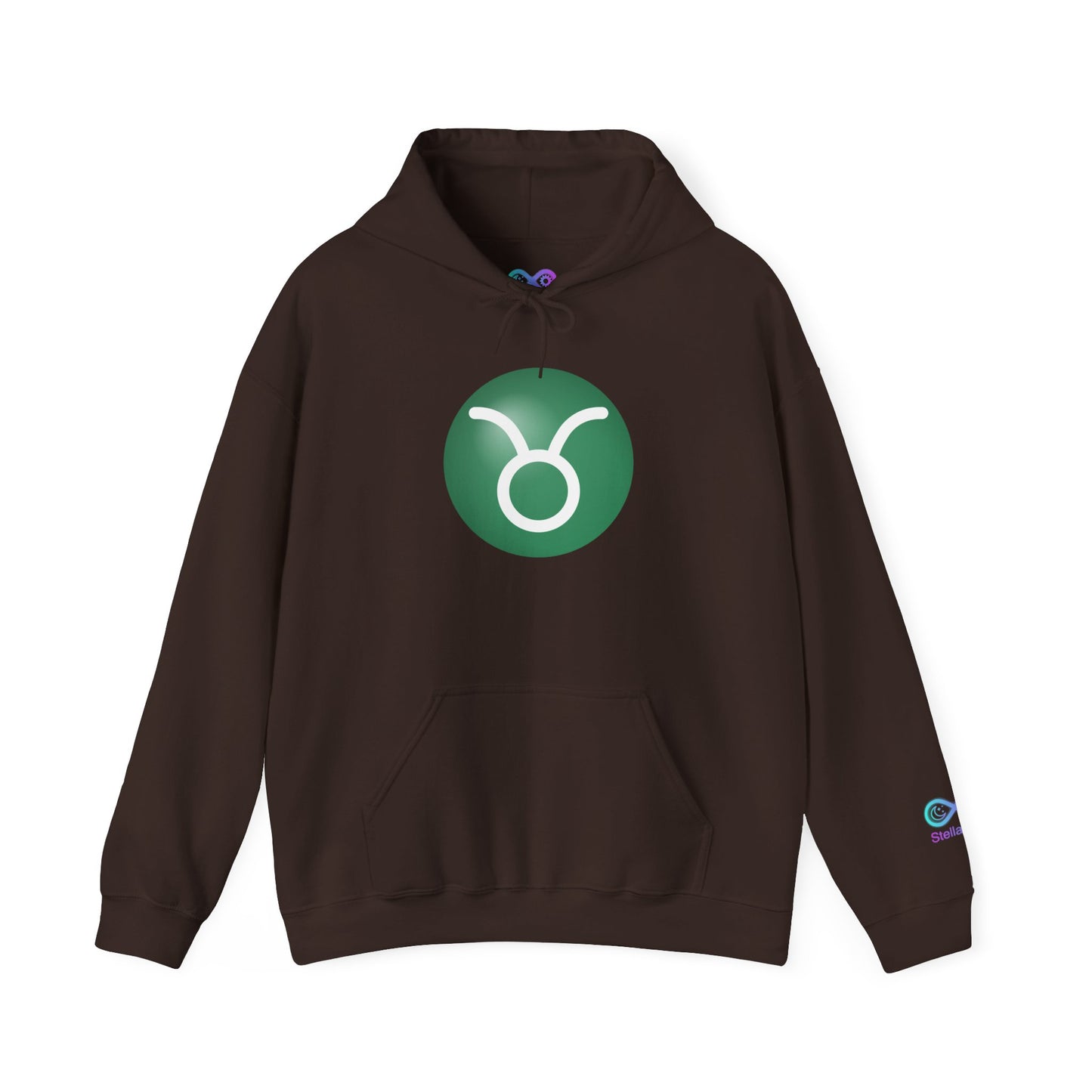 Unisex Taurus Zodiac Hoodie —  Astrology Glyph Sweatshirt