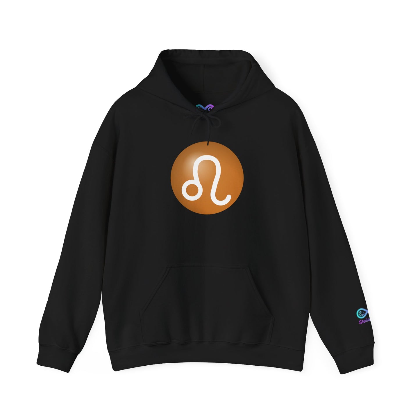 Unisex Leo Zodiac Hoodie — Astrology Glyph Sweatshirt